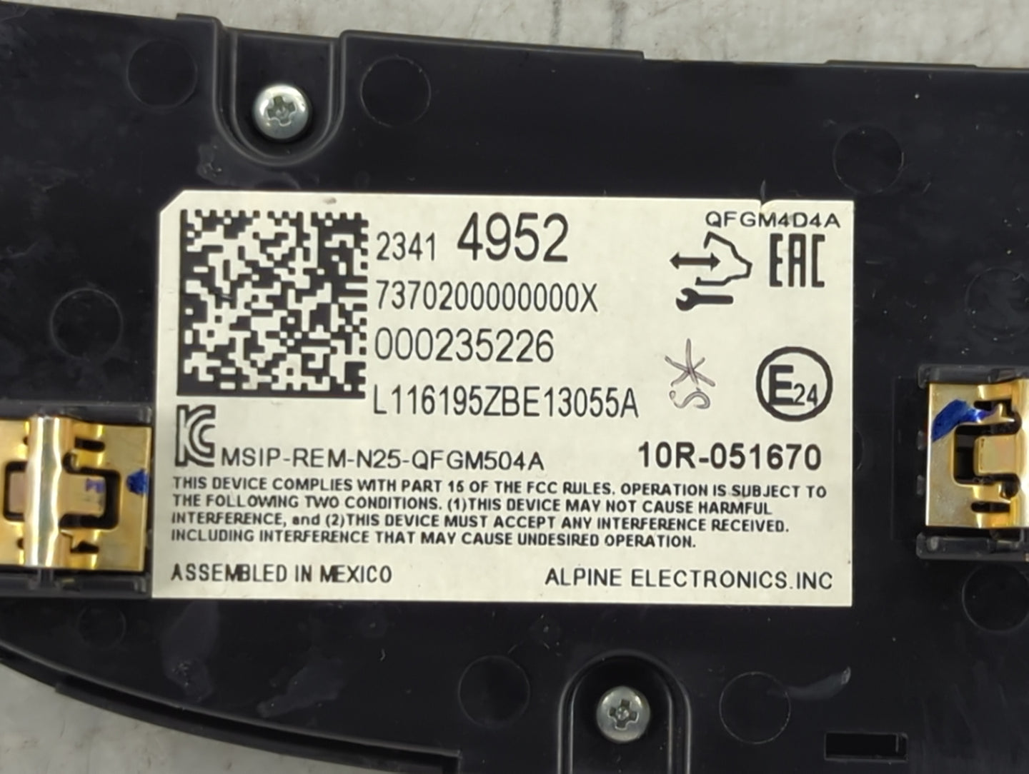 2016-2017 Chevrolet Malibu Climate Control Module Temperature AC/Heater Replacement P/N:23414952 Fits Fits 2016 2017 OEM Use