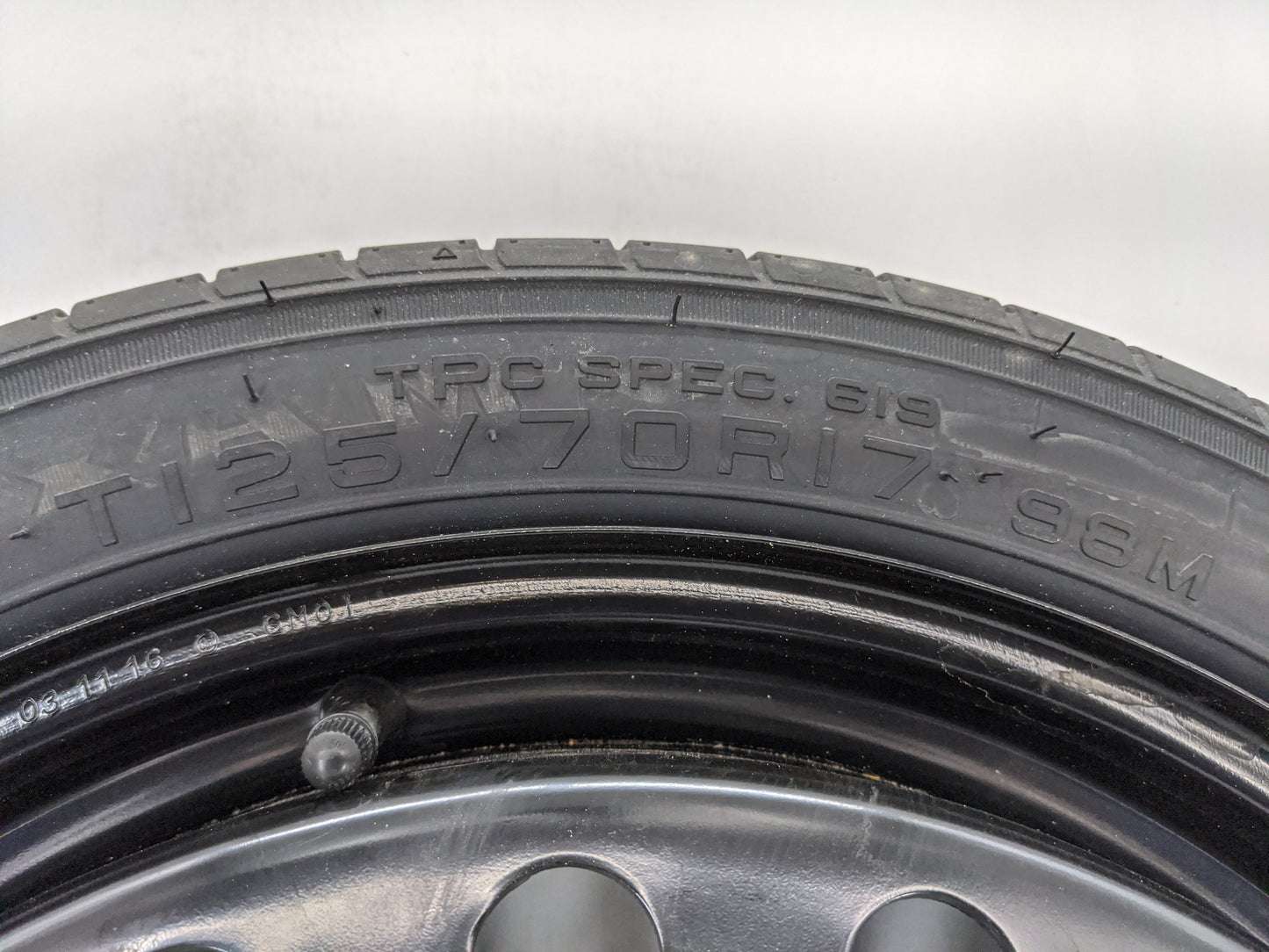 2013-2016 Chevrolet Malibu Spare Donut Tire Wheel Rim Oem - Oemusedautoparts1.com