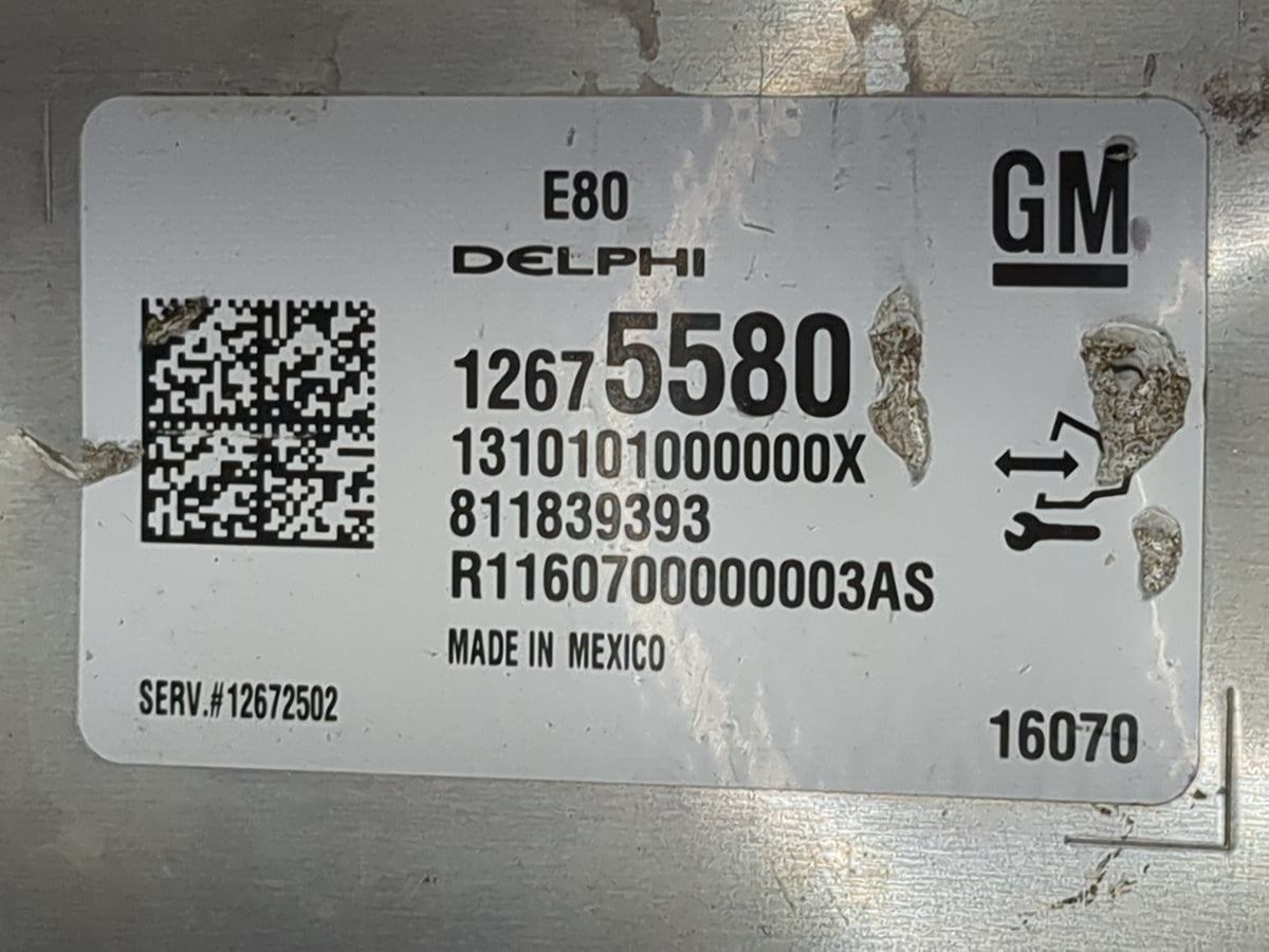 2016 Chevrolet Malibu PCM Engine Control Computer ECU ECM PCU OEM P/N:811839393 12675580 OEM Used Auto Parts - Oemusedautopa