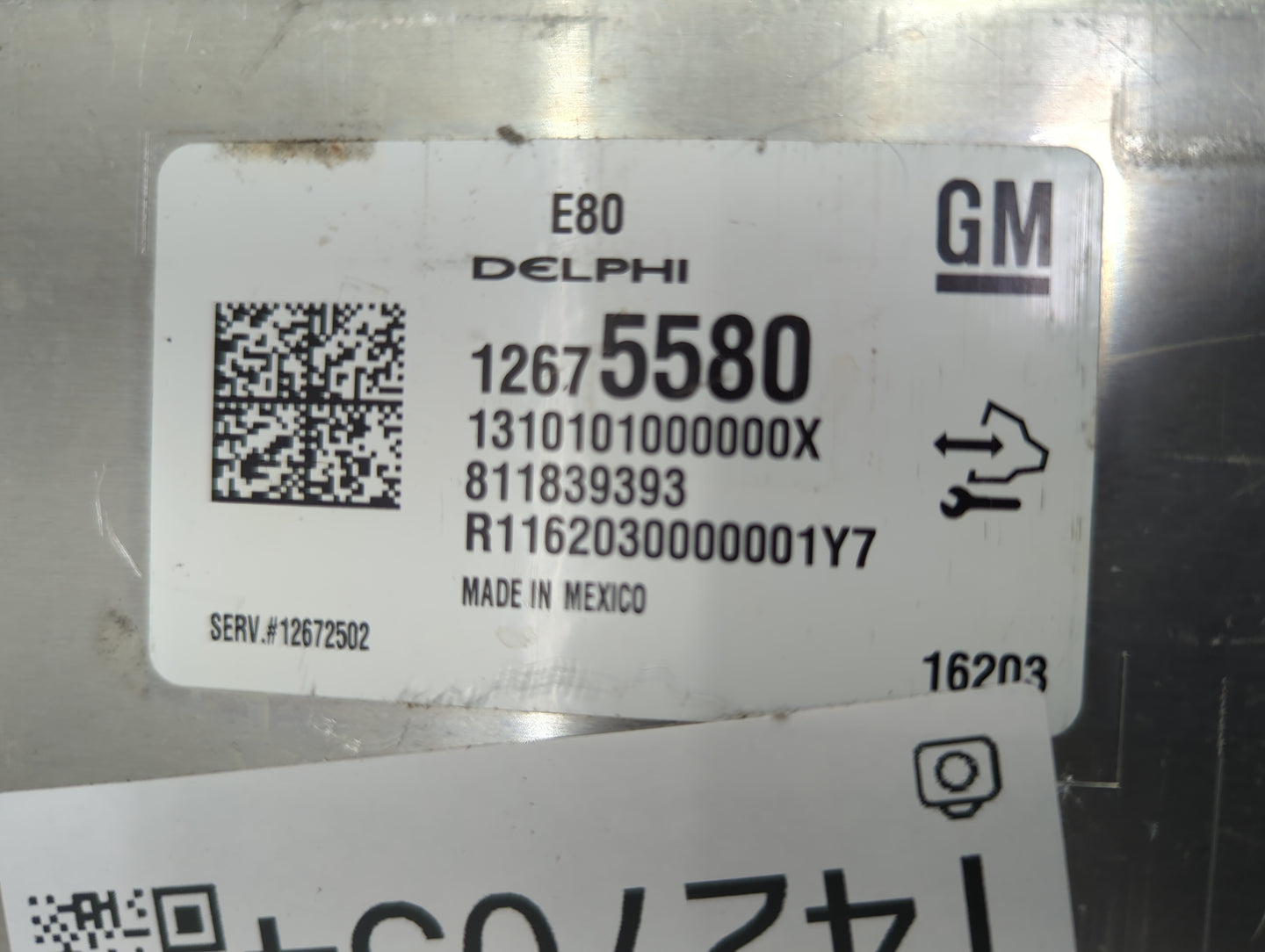 2016 Chevrolet Malibu PCM Engine Control Computer ECU ECM PCU OEM P/N:12675580 Fits OEM Used Auto Parts - Oemusedautoparts1.
