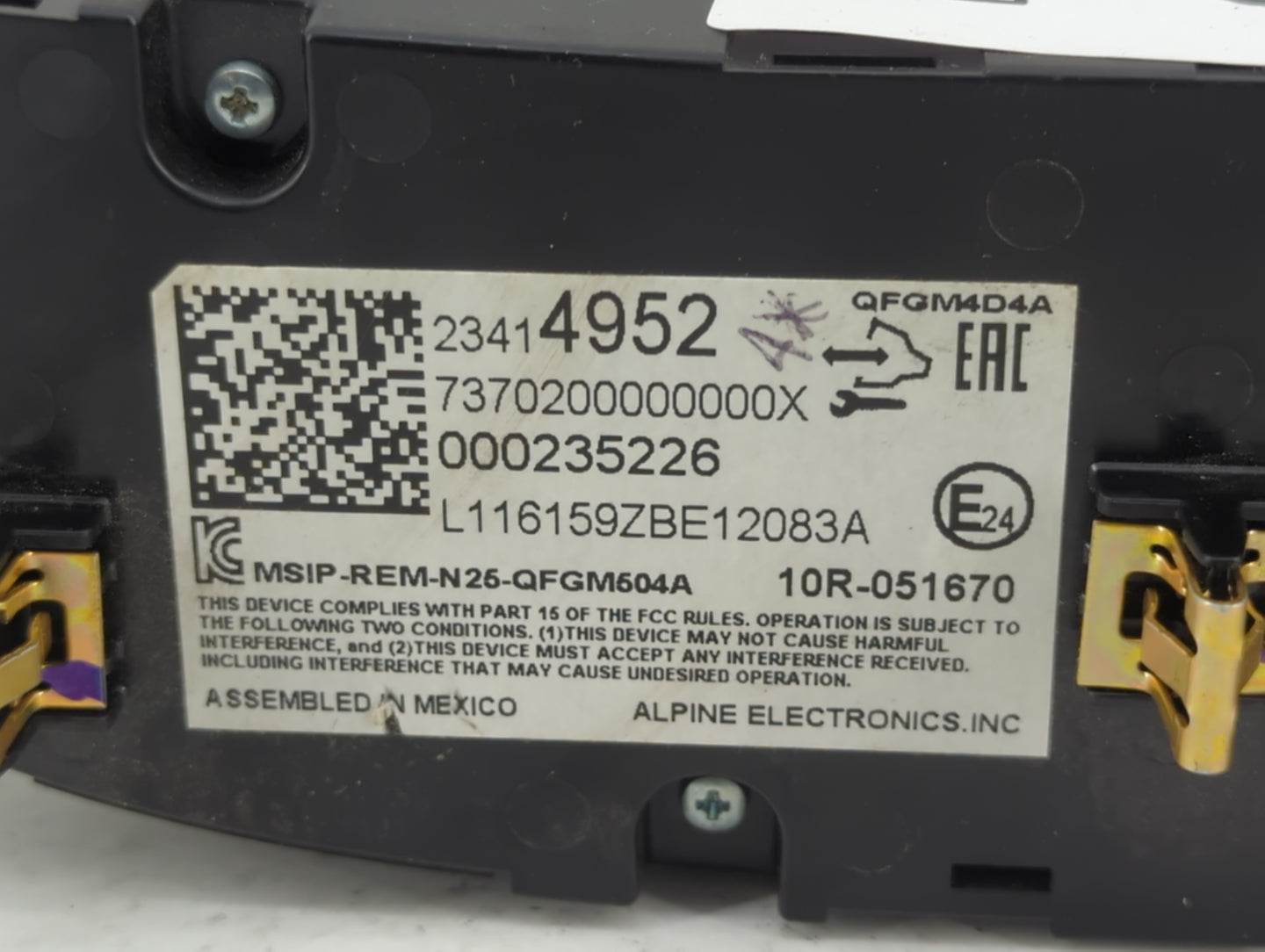 2016-2017 Chevrolet Malibu Climate Control Module Temperature AC/Heater Replacement P/N:23414952 7370200000000X Fits OEM Use