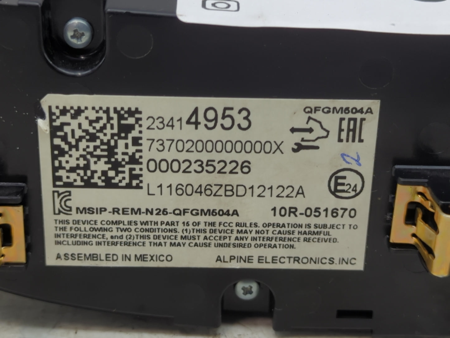 2016-2017 Chevrolet Malibu Climate Control Module Temperature AC/Heater Replacement P/N:23414953 QFGM604A Fits Fits 2016 201