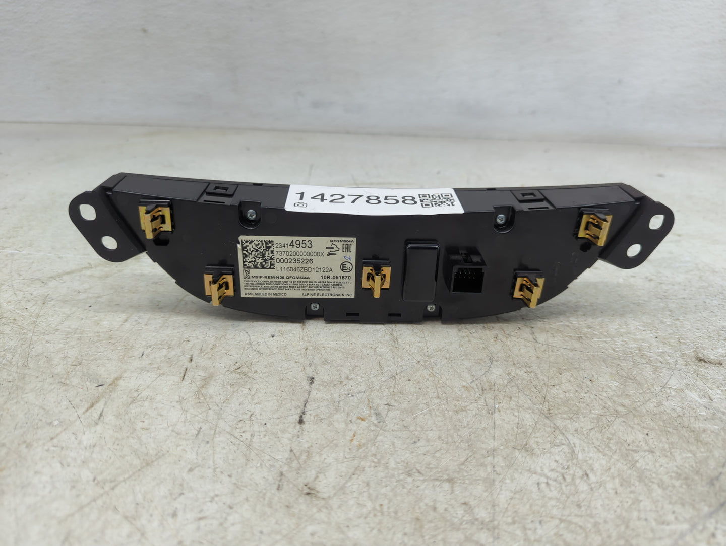 2016-2017 Chevrolet Malibu Climate Control Module Temperature AC/Heater Replacement P/N:23414953 QFGM604A Fits Fits 2016 201