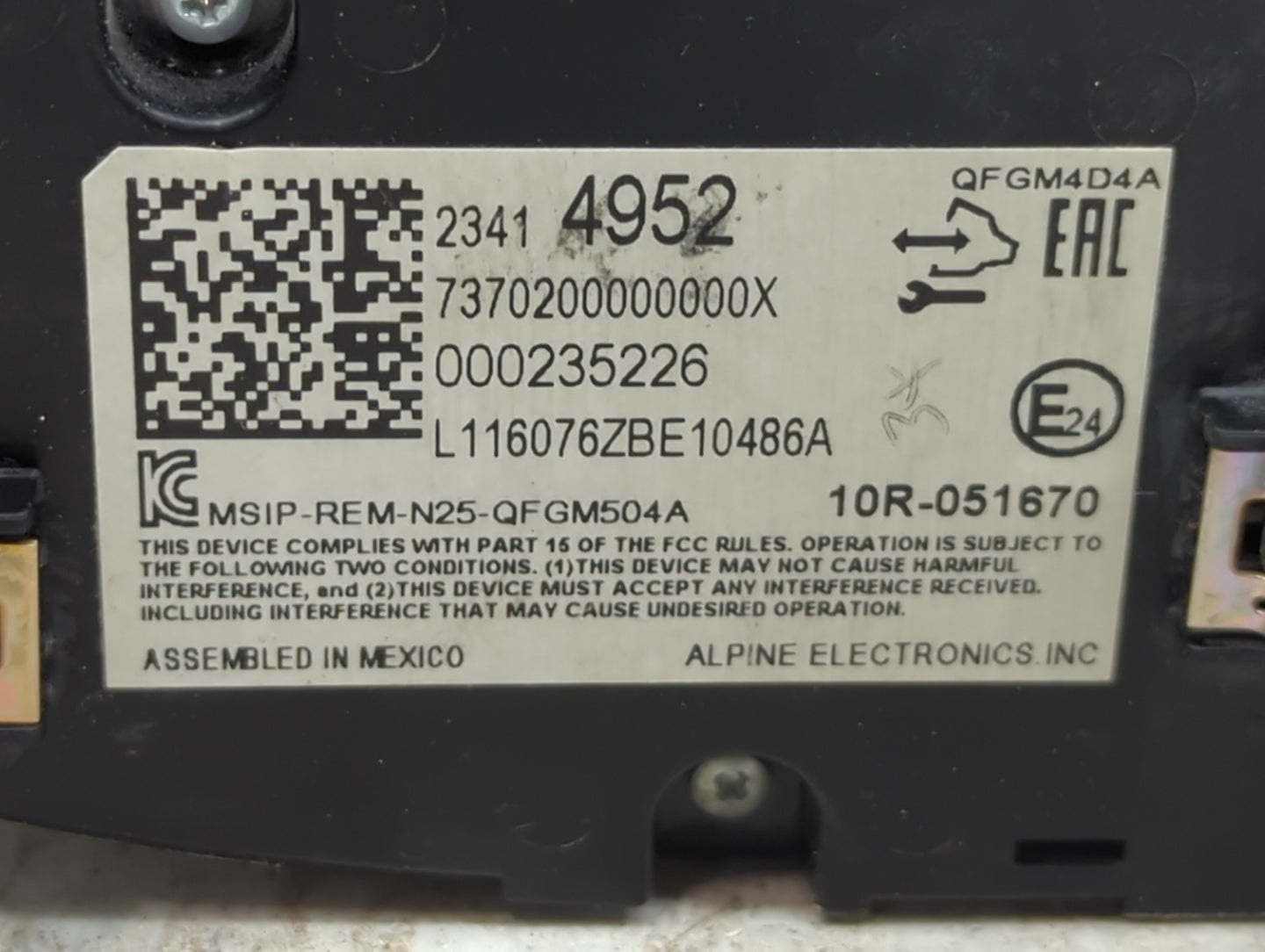 2016 Chevrolet Malibu Climate Control Module Temperature AC/Heater Replacement P/N:23414952 7370200000000X, 000235226 Fits O