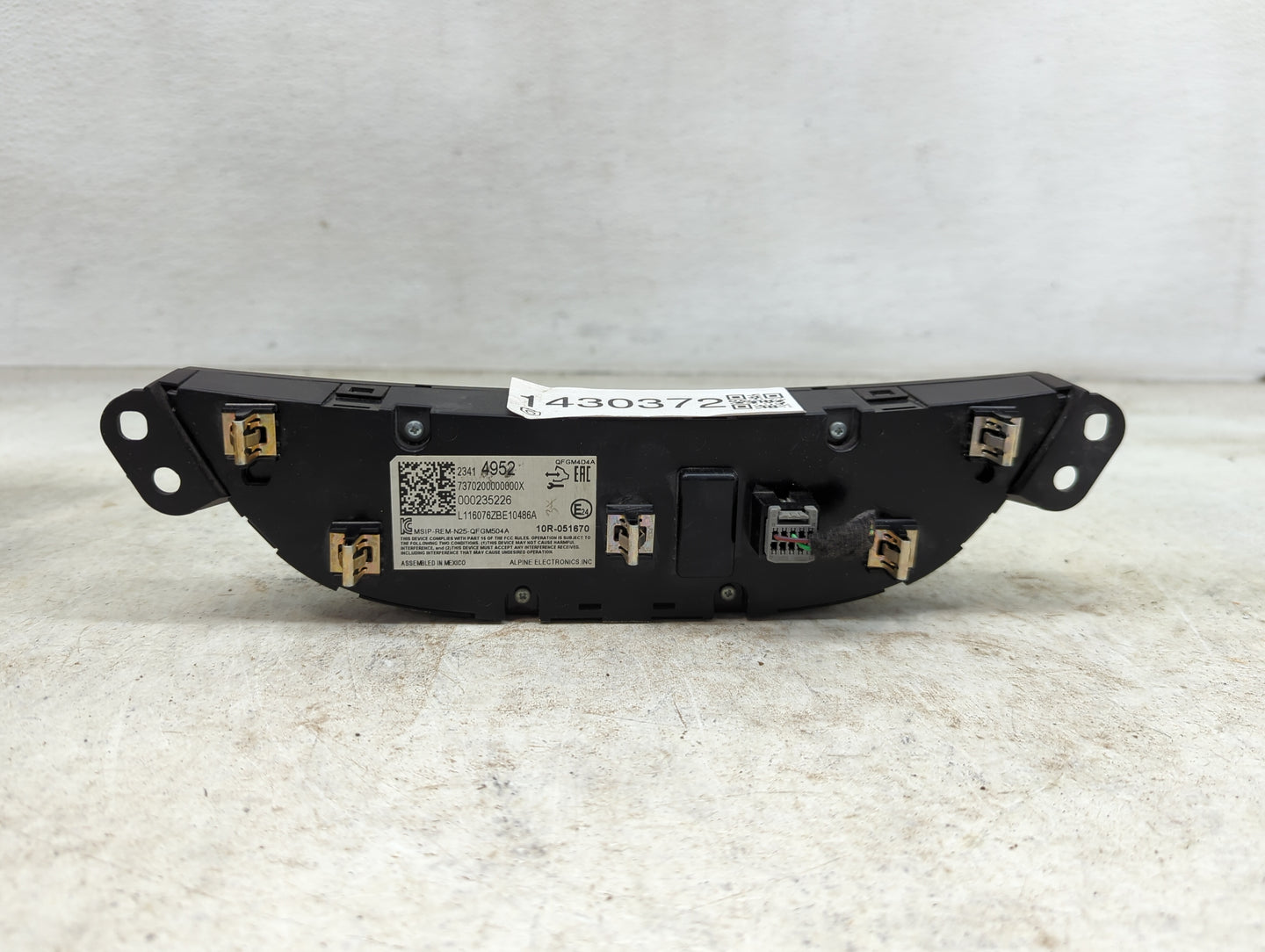 2016 Chevrolet Malibu Climate Control Module Temperature AC/Heater Replacement P/N:23414952 7370200000000X, 000235226 Fits O