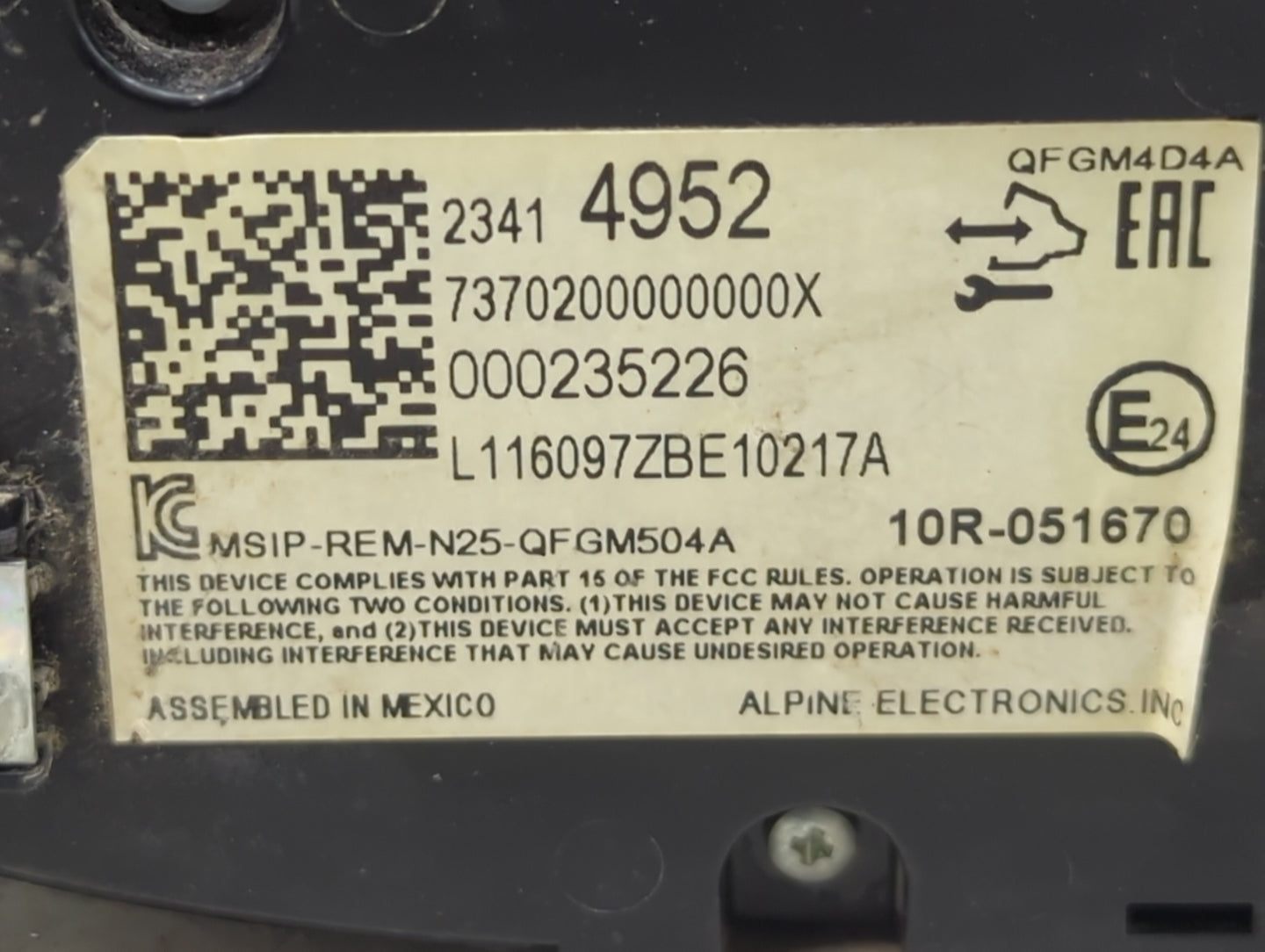 2016 Chevrolet Malibu Climate Control Module Temperature AC/Heater Replacement P/N:23414952 7370200000000X, 000235226 Fits O