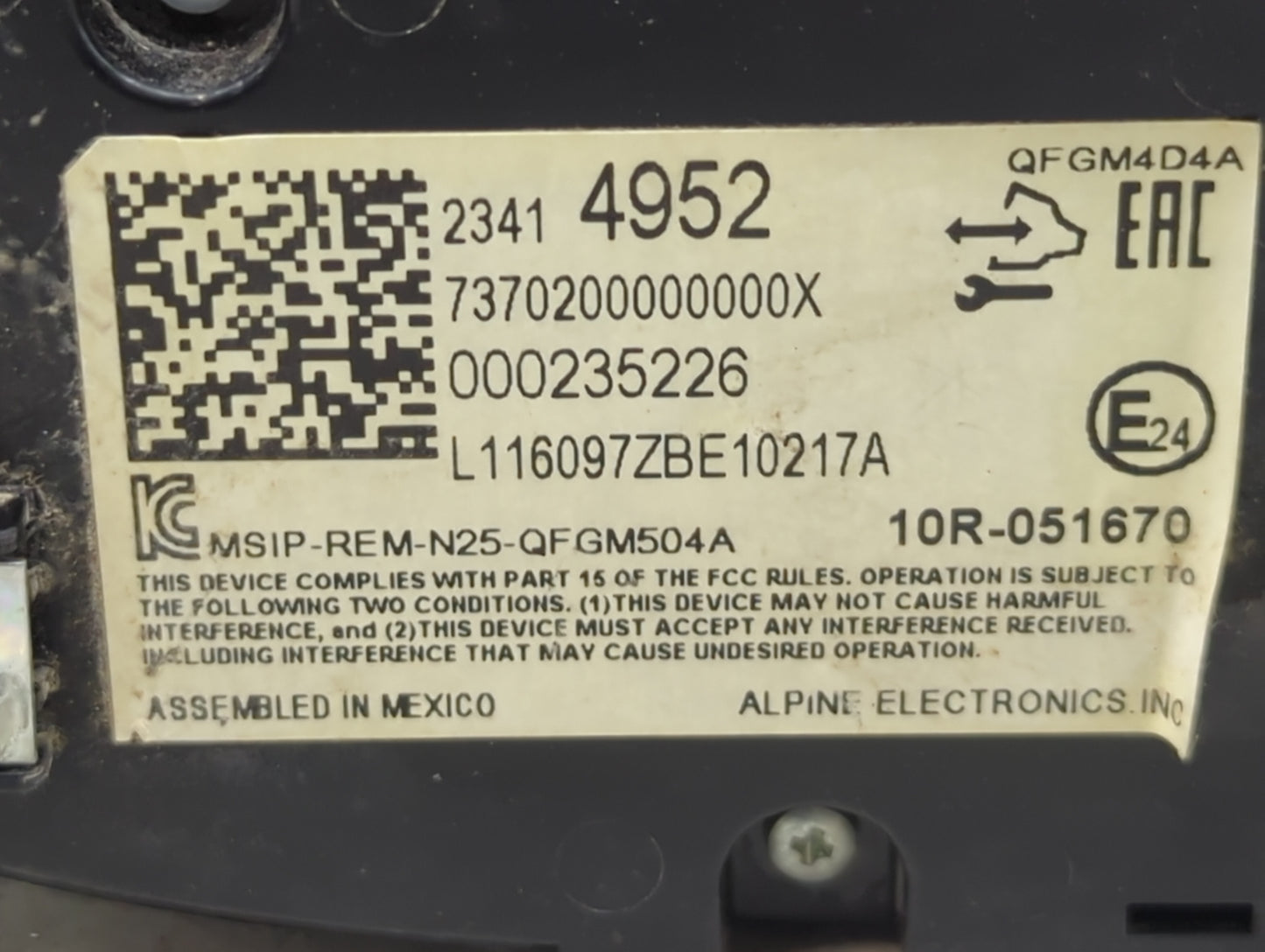 2016 Chevrolet Malibu Climate Control Module Temperature AC/Heater Replacement P/N:23414952 7370200000000X, 000235226 Fits O