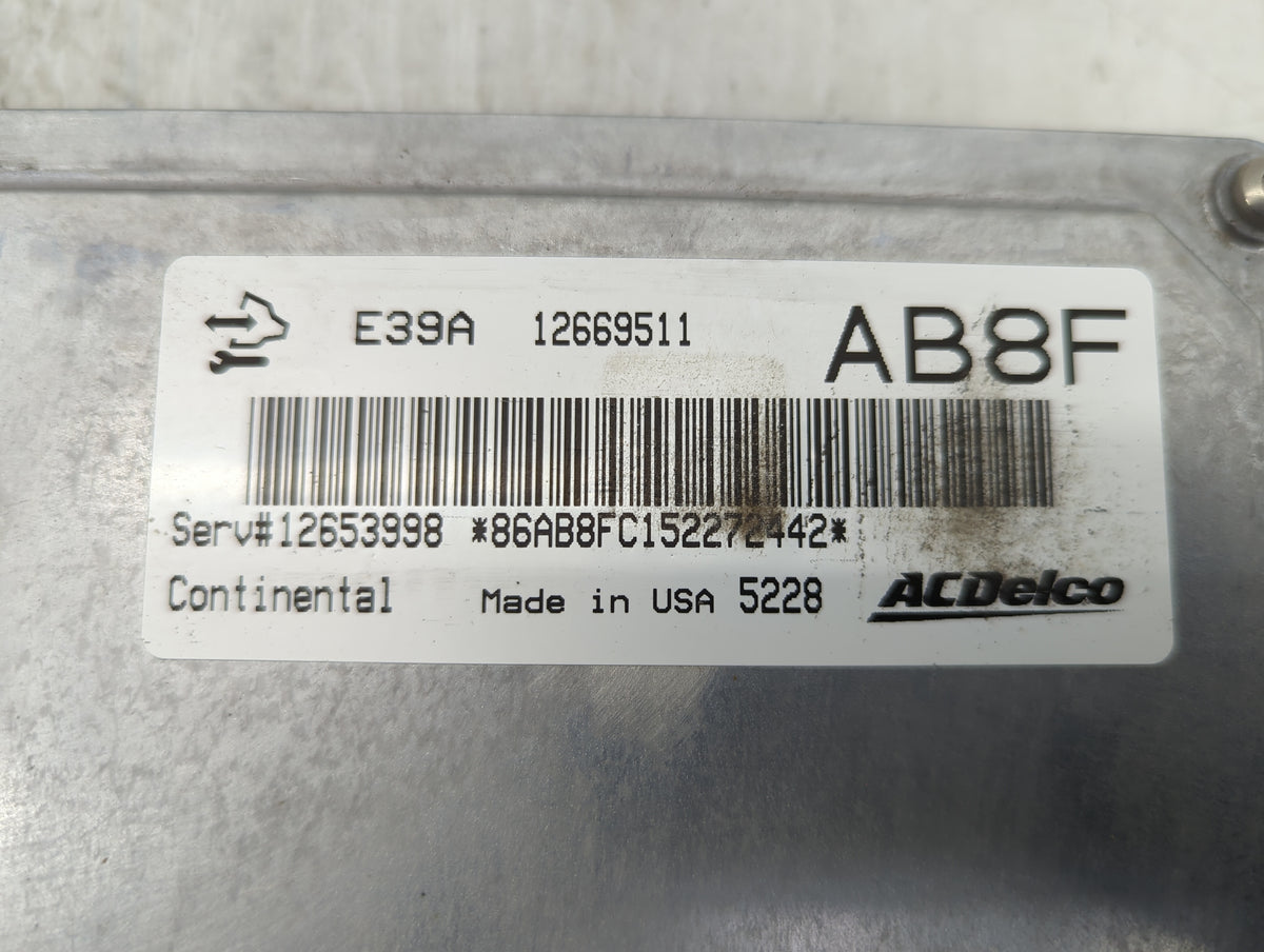 2013-2016 Chevrolet Malibu PCM Engine Control Computer ECU ECM PCU OEM P/N:12669511 Fits 2013 2014 2015 2016 OEM Used Auto P