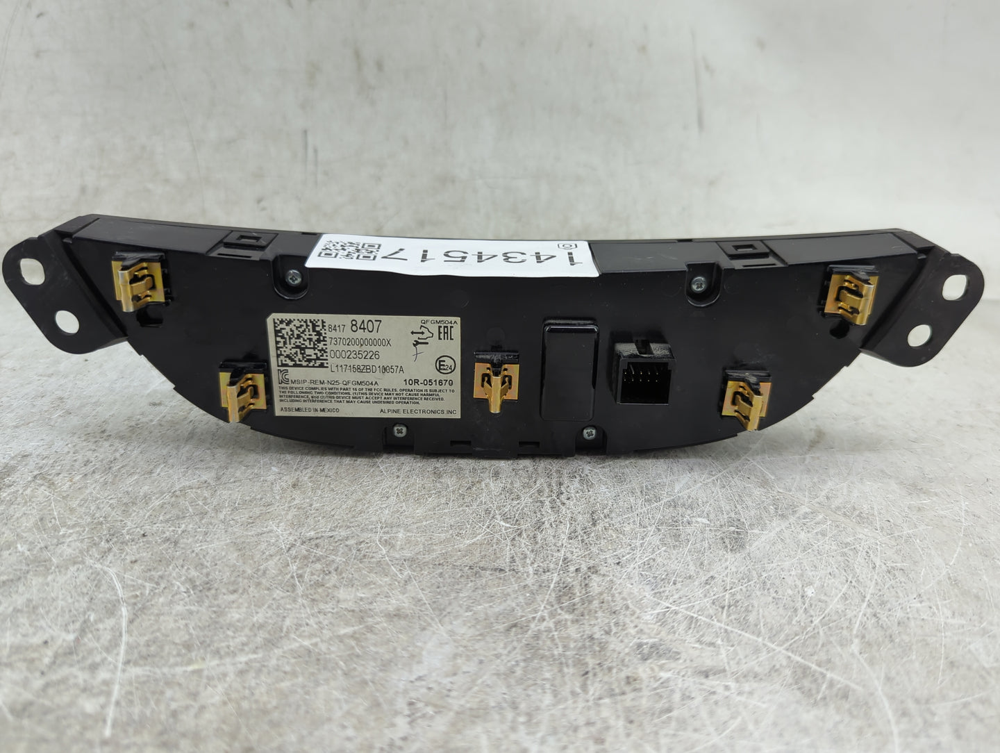 2016-2017 Chevrolet Malibu Climate Control Module Temperature AC/Heater Replacement P/N:84178407 7370200000000X Fits OEM Use