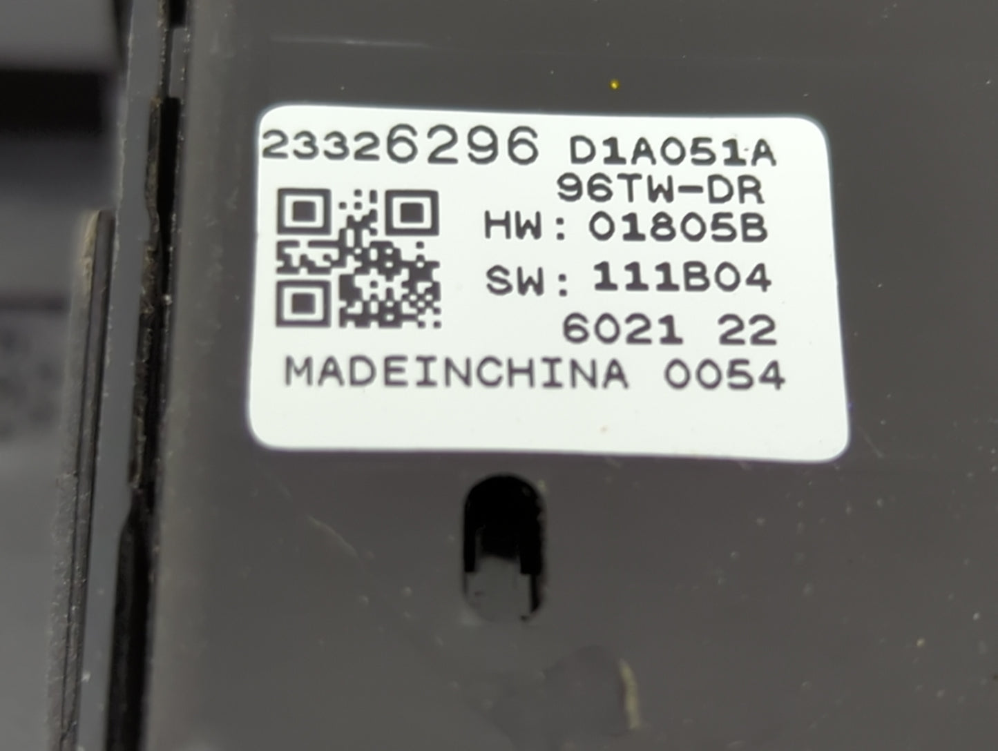 2016-2021 Chevrolet Malibu Master Power Window Switch Replacement Driver Side Left P/N:23326296 Fits OEM Used Auto Parts - O