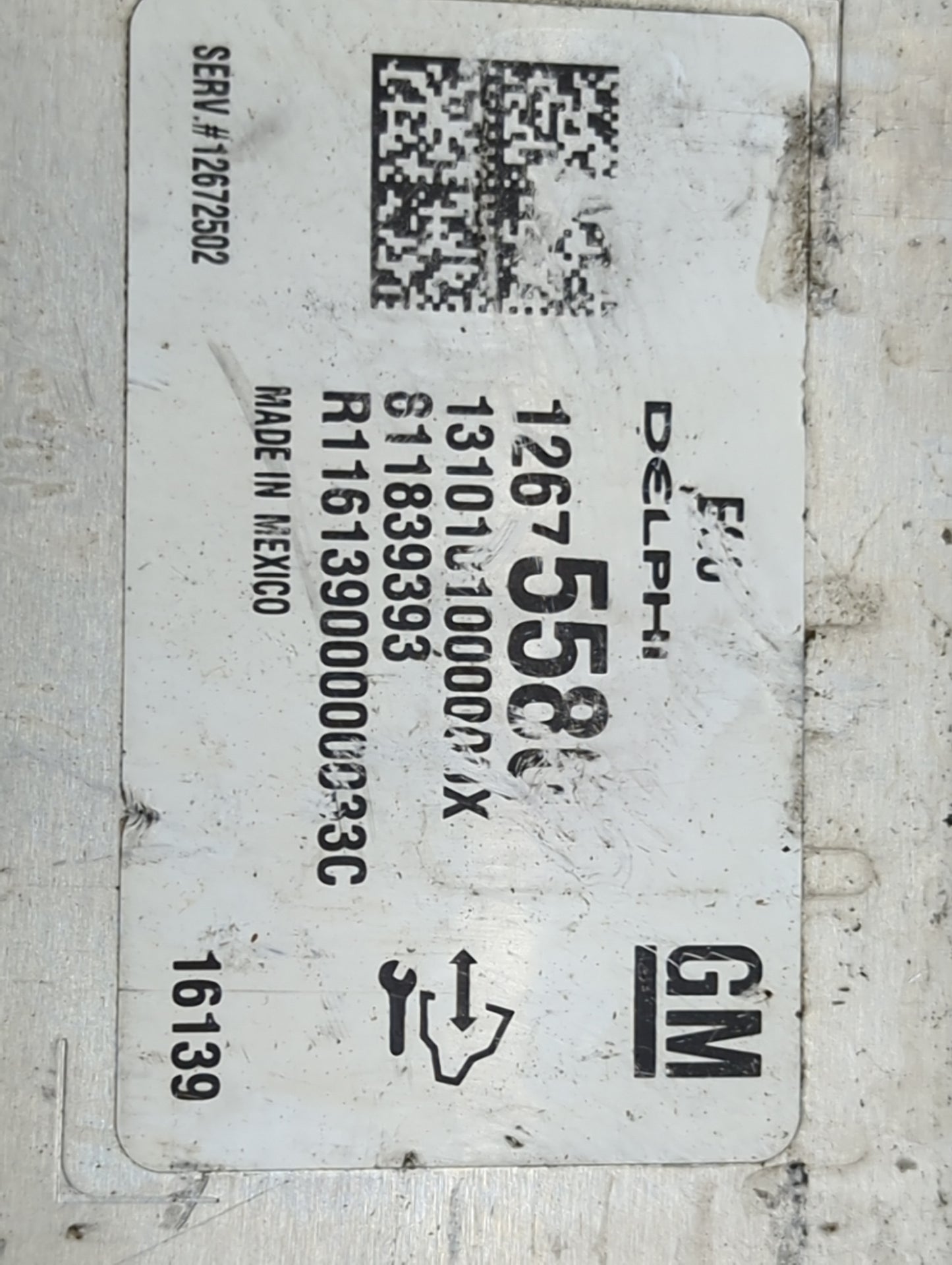 2016 Chevrolet Malibu PCM Engine Control Computer ECU ECM PCU OEM P/N:12675580 13101010000VX, 61183939, R11613900000B3C Fits