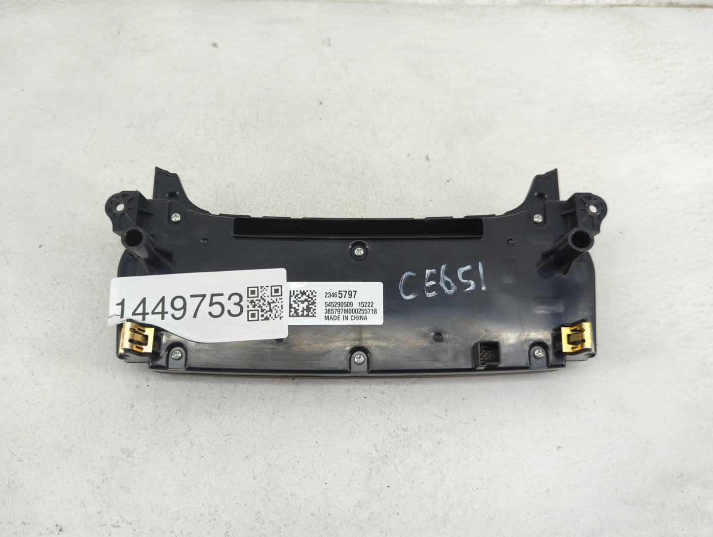 2014-2016 Chevrolet Malibu Climate Control Module Temperature AC/Heater Replacement P/N:23465797 545290509 Fits OEM Used Aut