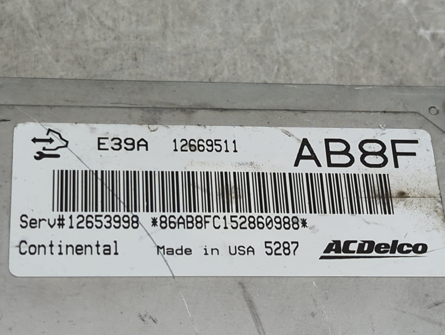 2013-2016 Chevrolet Malibu PCM Engine Control Computer ECU ECM PCU OEM P/N:12669511 12653998 Fits Fits 2013 2014 2015 2016 O