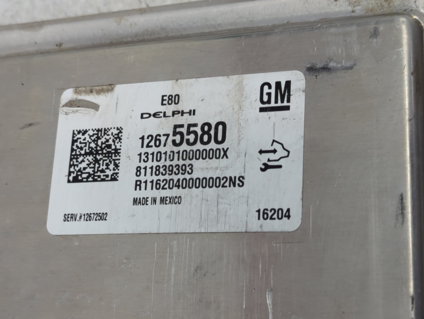 2016 Chevrolet Malibu PCM Engine Control Computer ECU ECM PCU OEM P/N:12675580 12672502 Fits OEM Used Auto Parts - Oemusedau