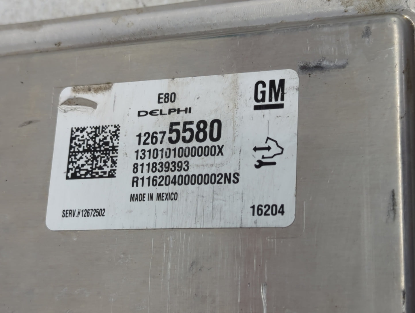 2016 Chevrolet Malibu PCM Engine Control Computer ECU ECM PCU OEM P/N:12675580 12672502 Fits OEM Used Auto Parts - Oemusedau