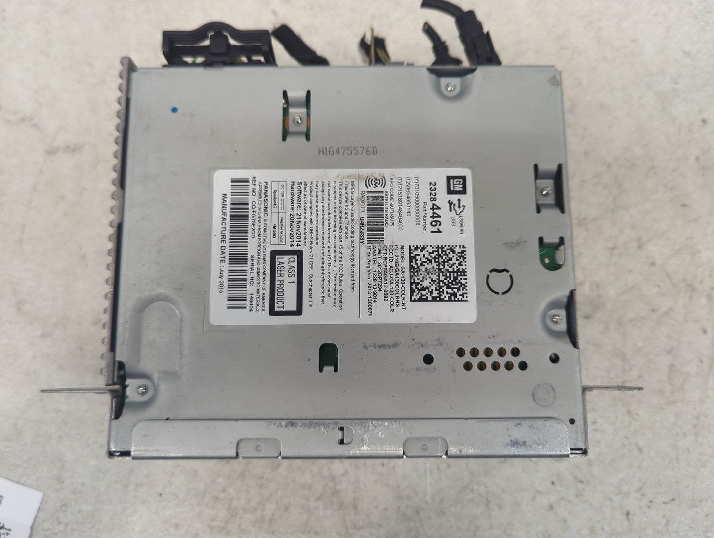 2014-2016 Chevrolet Malibu Radio AM FM Cd Player Receiver Replacement P/N:23284461 GA13000LRNS Fits Fits 2014 2015 2016 OEM 