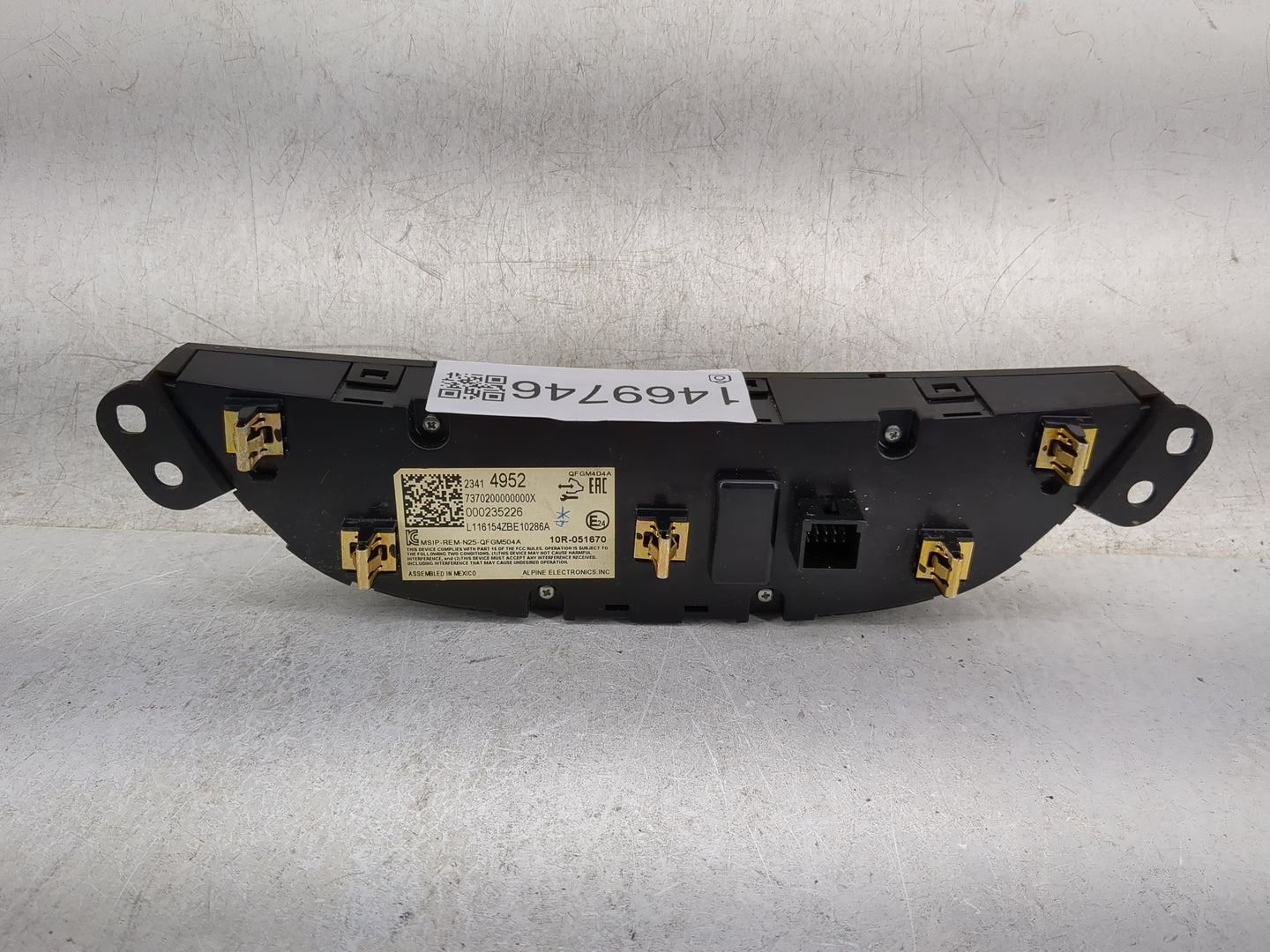 2016-2017 Chevrolet Malibu Climate Control Module Temperature AC/Heater Replacement P/N:23414952 7370200000000X Fits OEM Use