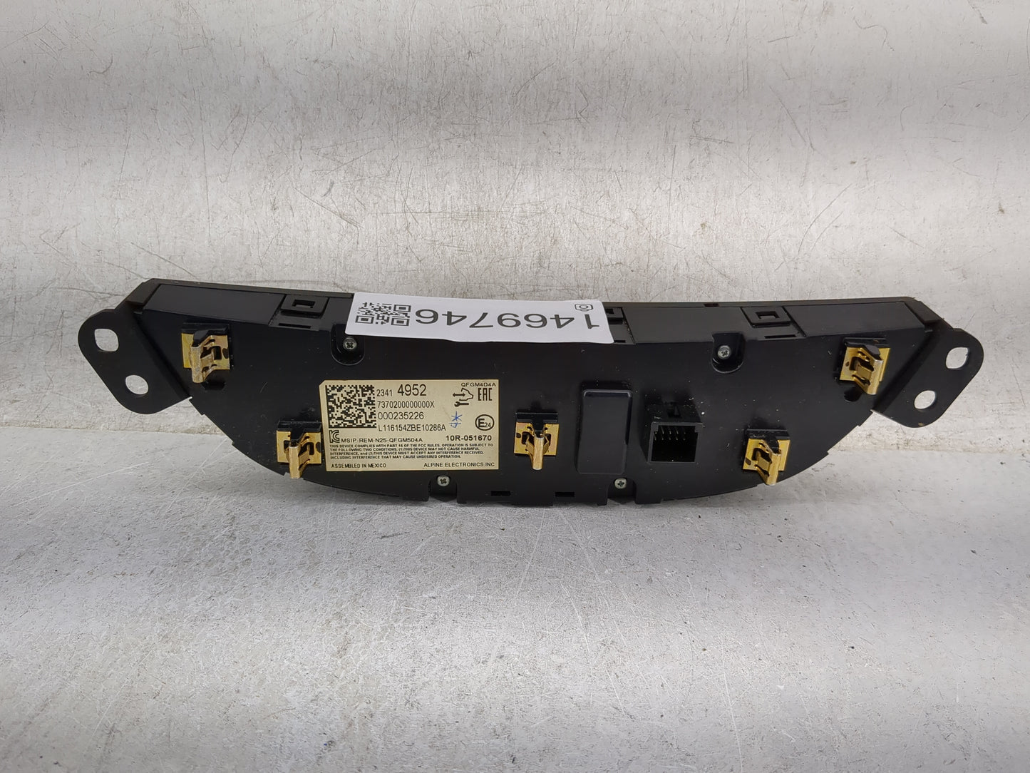 2016-2017 Chevrolet Malibu Climate Control Module Temperature AC/Heater Replacement P/N:23414952 7370200000000X Fits OEM Use