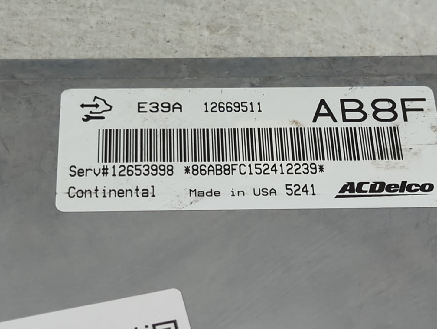 2013-2016 Chevrolet Malibu PCM Engine Control Computer ECU ECM PCU OEM P/N:12669511 12653998 Fits Fits 2013 2014 2015 2016 O
