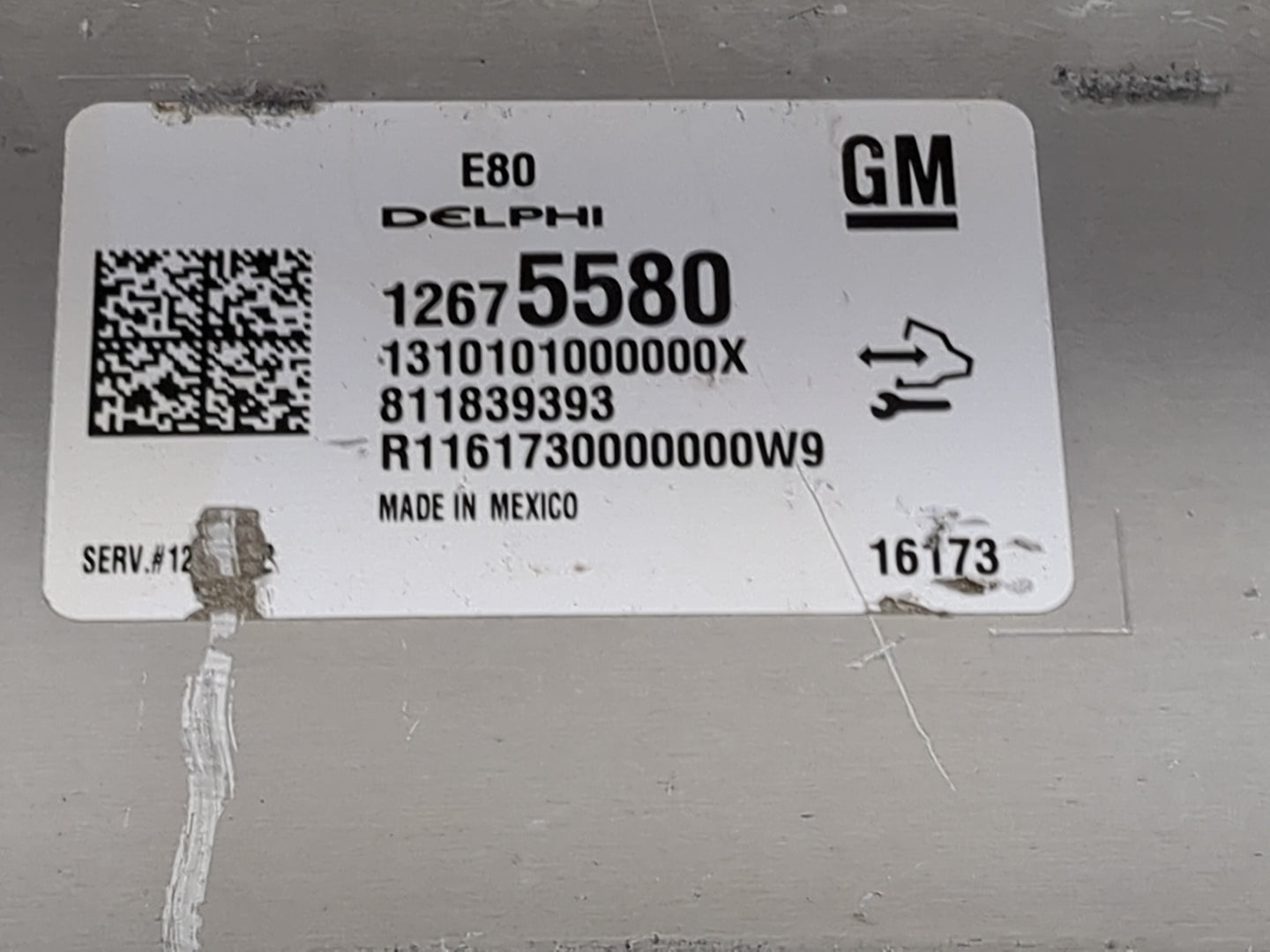 2016 Chevrolet Malibu PCM Engine Control Computer ECU ECM PCU OEM P/N:12675580 1310101000000X, 811839393, R116173000000W9 Fi