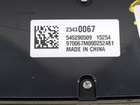 2014-2016 Chevrolet Malibu Radio Control Panel 1492552 - Oemusedautoparts1.com
