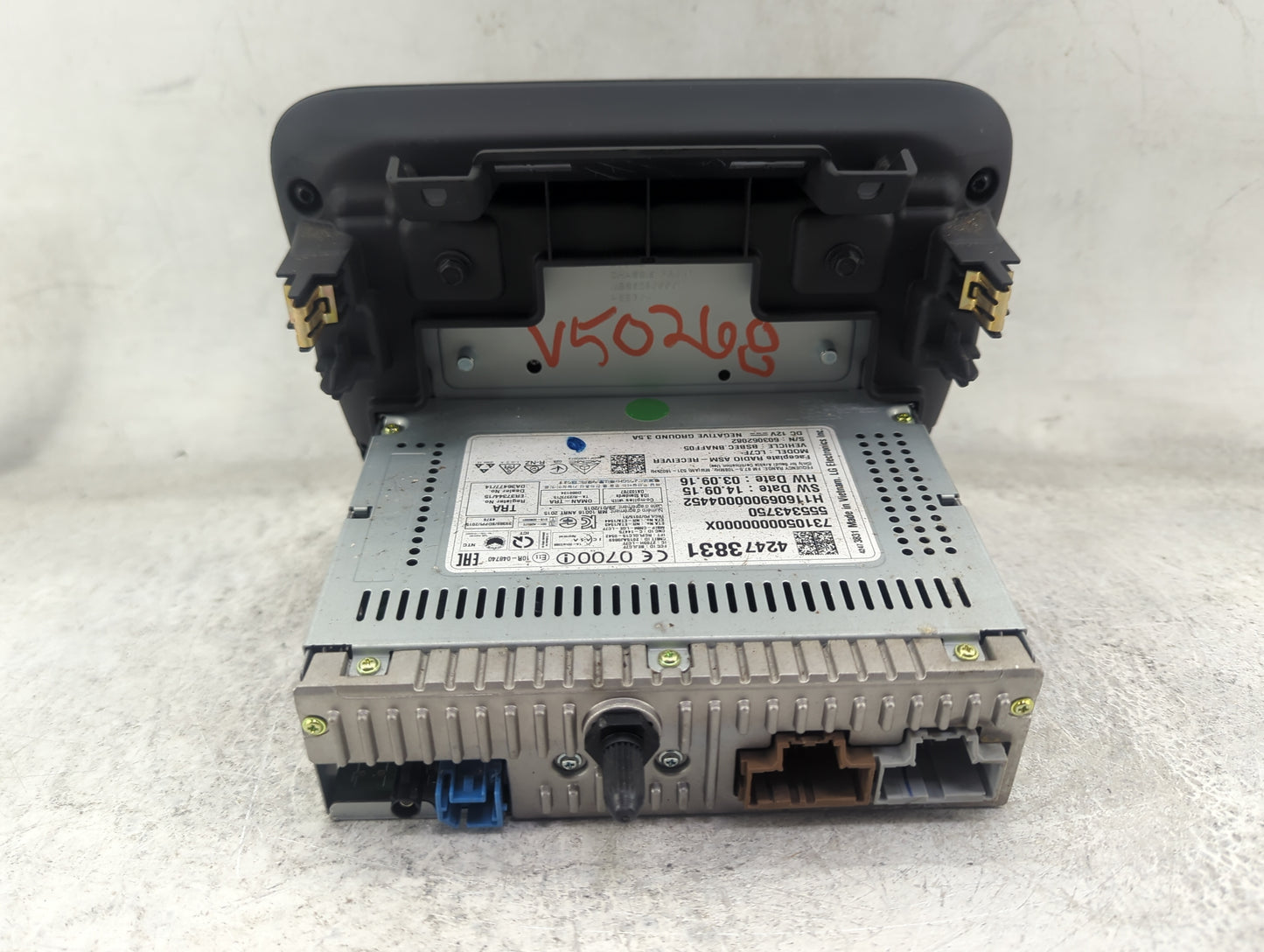 2016-2017 Chevrolet Malibu Radio AM FM Cd Player Receiver Replacement P/N:42473831 7310500000000X, 555343750 Fits Fits 2016 