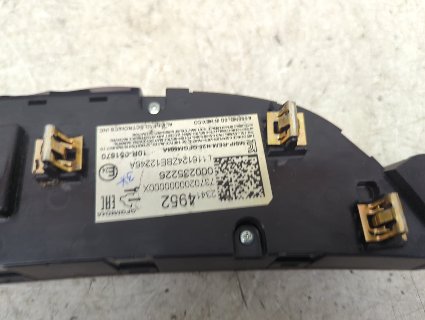 2016-2017 Chevrolet Malibu Climate Control Module Temperature AC/Heater Replacement P/N:23414952 737020000000X Fits Fits 201