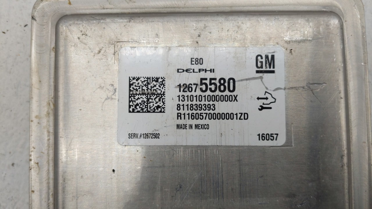 2016 Chevrolet Malibu PCM Engine Control Computer ECU ECM PCU OEM P/N:12607096 12675580, 12676591, 12680968 Fits OEM Used Au