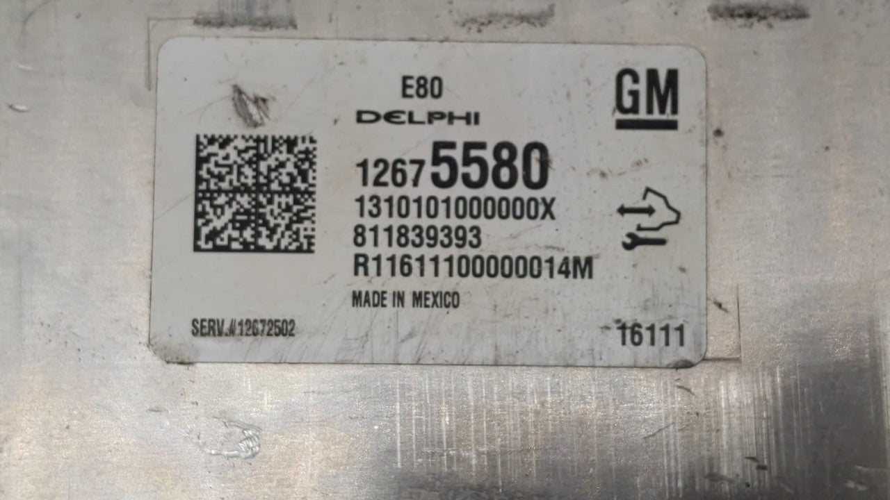 2016 Chevrolet Malibu PCM Engine Control Computer ECU ECM PCU OEM P/N:12672502 12607096, 12675580, 12676591, 12680968 Fits O