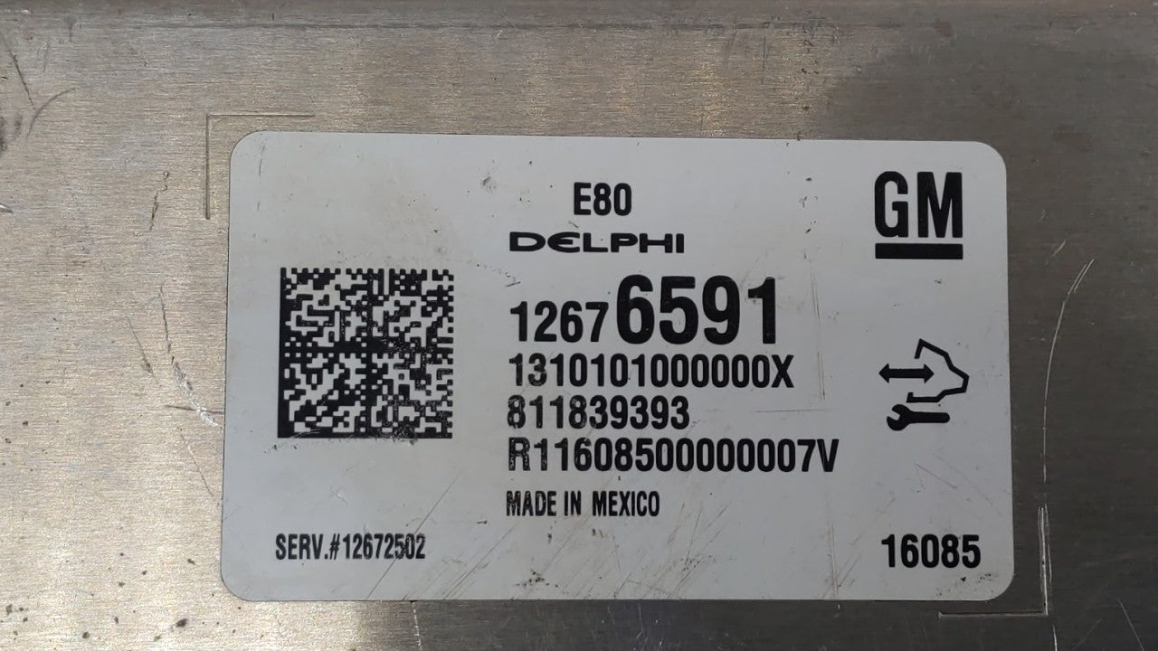 2016 Chevrolet Malibu PCM Engine Control Computer ECU ECM PCU OEM P/N:12672502 12607096, 12675580, 12676591, 12680968 Fits O
