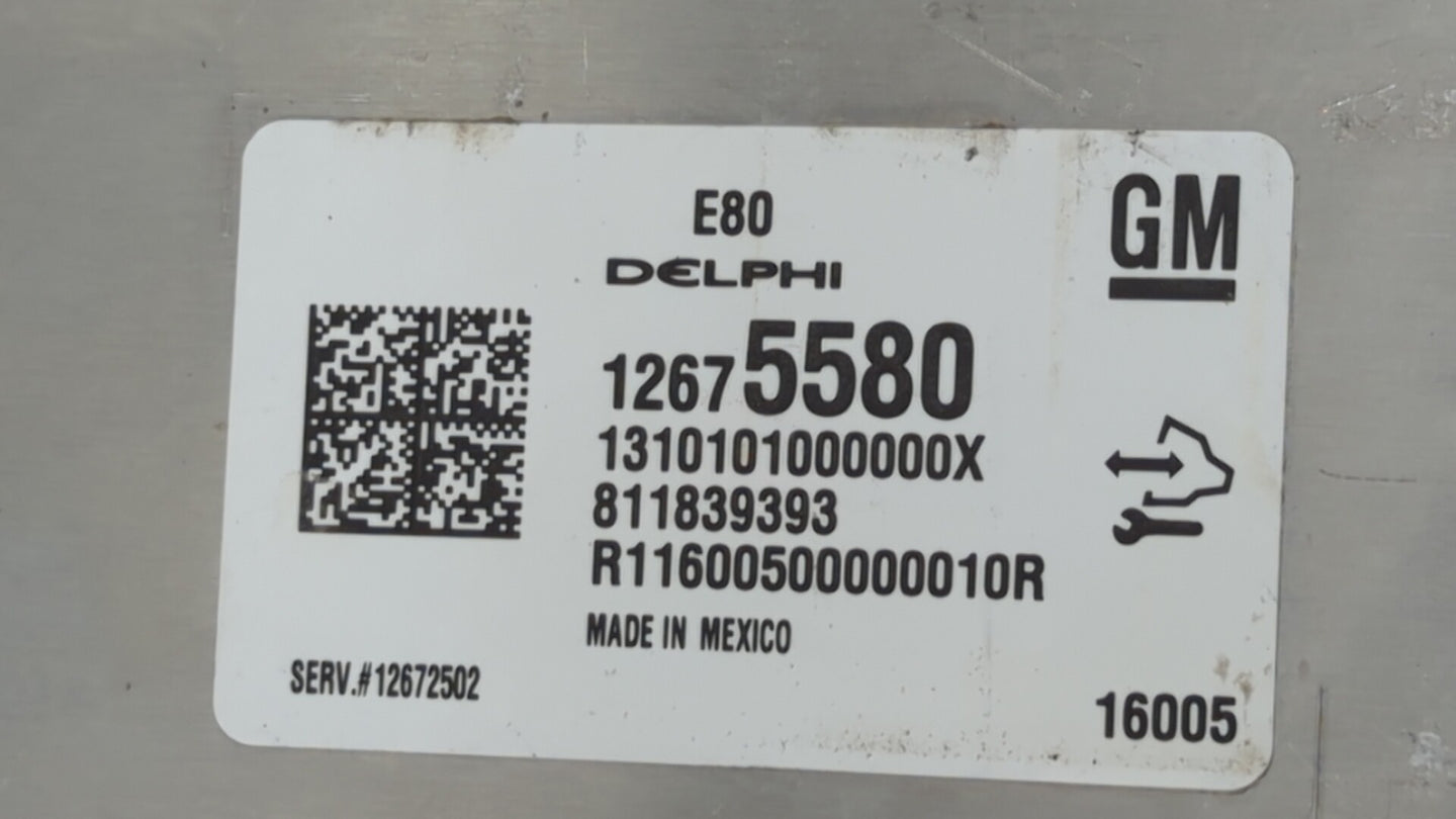 2016 Chevrolet Malibu PCM Engine Control Computer ECU ECM PCU OEM P/N:12672502 12607096, 12675580, 12676591, 12680968 Fits O