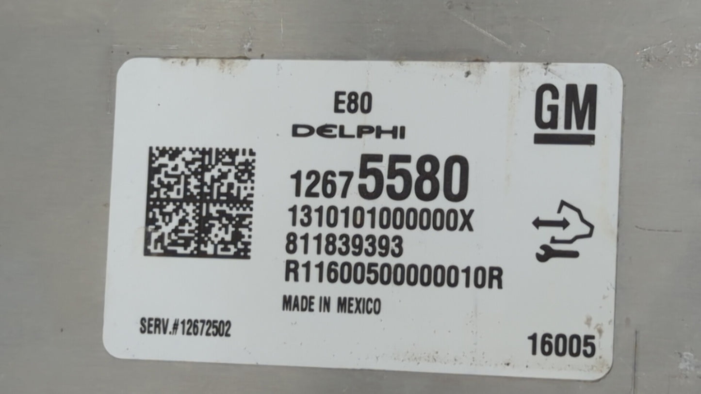 2016 Chevrolet Malibu PCM Engine Control Computer ECU ECM PCU OEM P/N:12672502 12607096, 12675580, 12676591, 12680968 Fits O