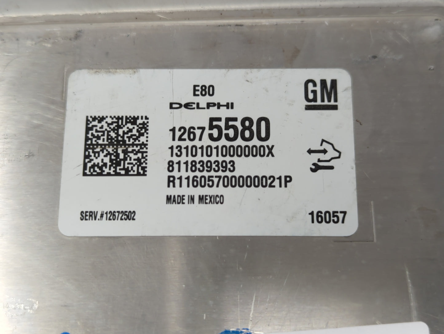 2016 Chevrolet Malibu PCM Engine Control Computer ECU ECM PCU OEM P/N:12672502 12607096, 12675580, 12676591, 12680968 Fits O