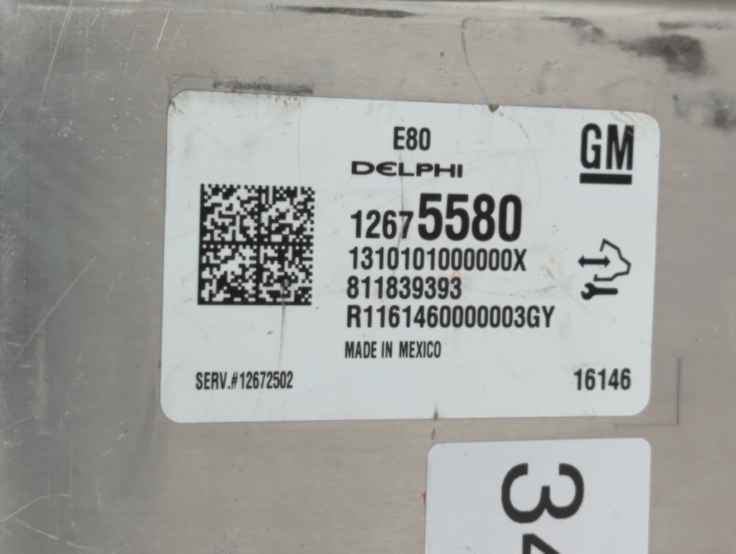 2016 Chevrolet Malibu PCM Engine Control Computer ECU ECM PCU OEM P/N:12669511 12672502, 12607096, 12675580, 12676591 Fits O