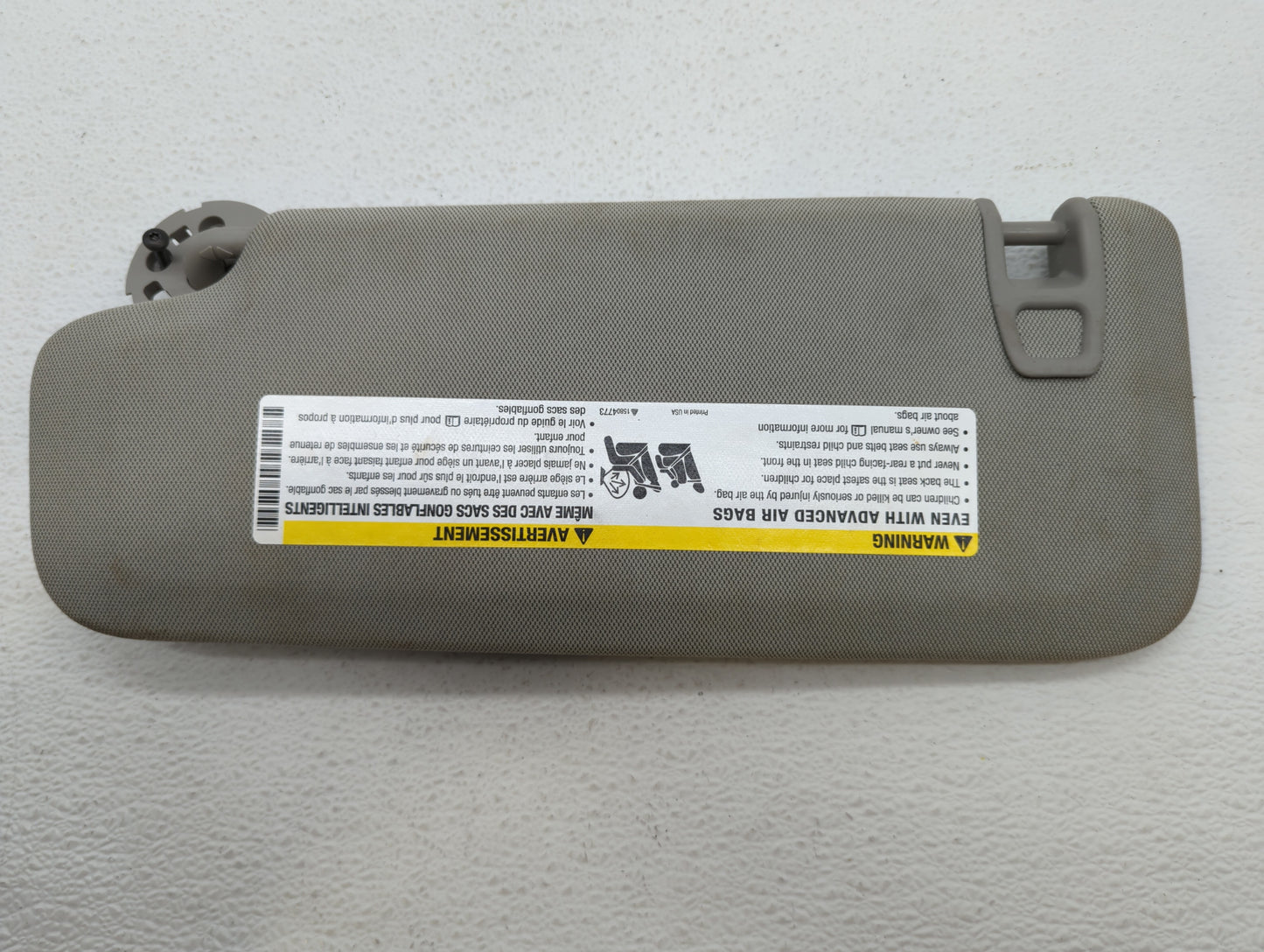 2013-2016 Chevrolet Malibu Sun Visor Shade Replacement Passenger Right Mirror Fits Fits 2013 2014 2015 2016 OEM Used Auto Pa