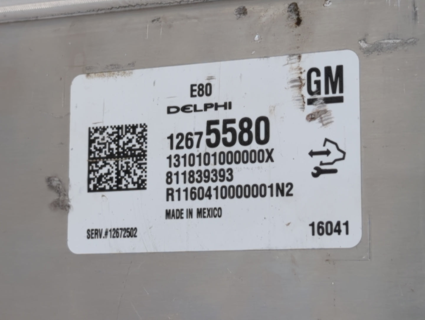2016 Chevrolet Malibu PCM Engine Control Computer ECU ECM PCU OEM P/N:12669511 12672502, 12607096, 12675580, 12676591 Fits O