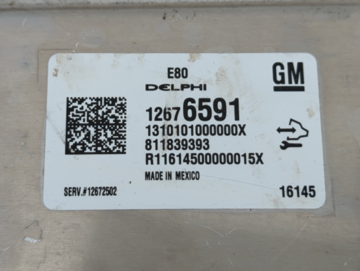 2016 Chevrolet Malibu PCM Engine Control Computer ECU ECM PCU OEM P/N:12672502 12669511, 12607096, 12675580, 12676591, 12680
