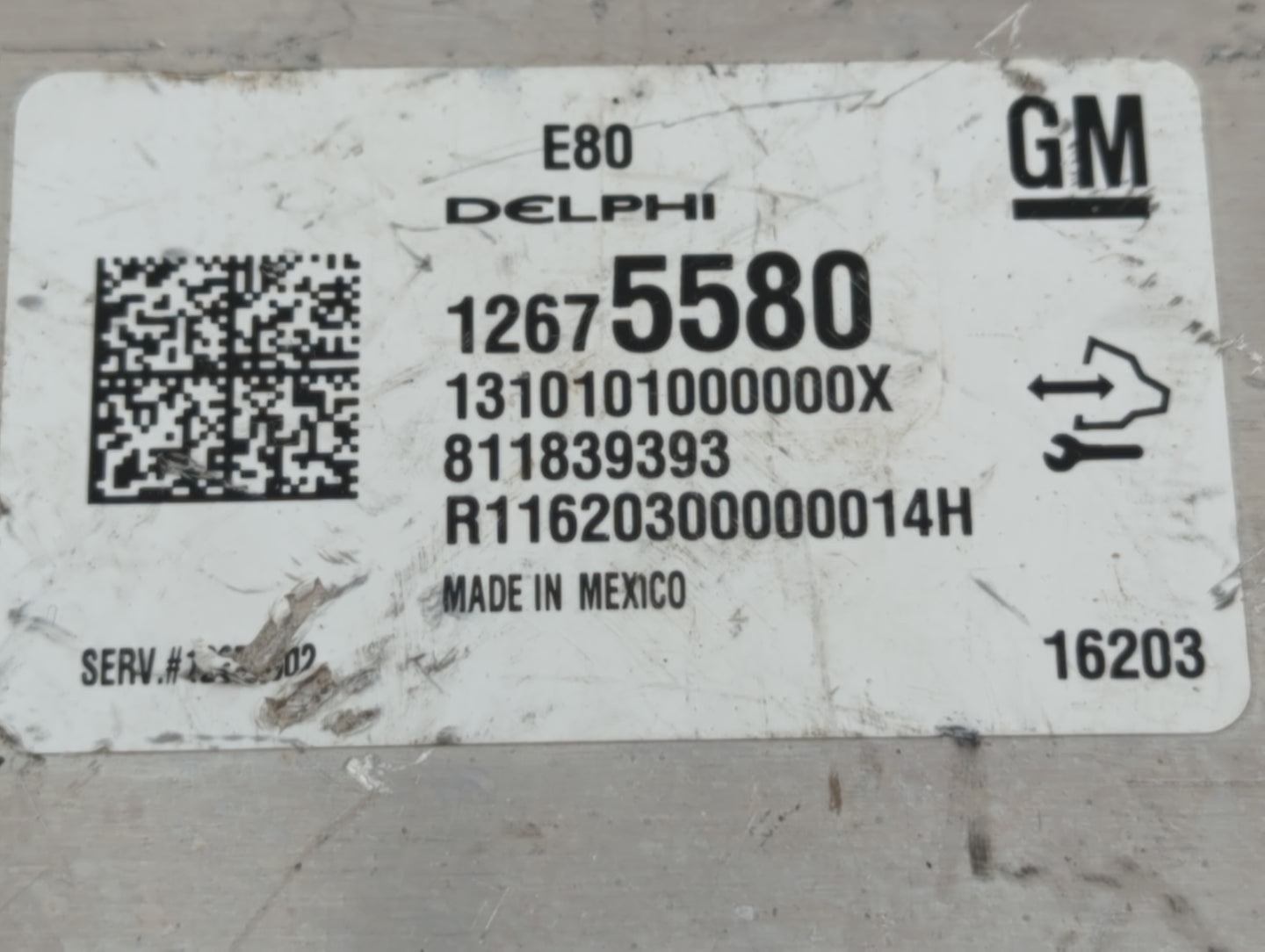 2016 Chevrolet Malibu PCM Engine Control Computer ECU ECM PCU OEM P/N:12672502 12676591, 12669511, 12607096, 12675580 Fits O
