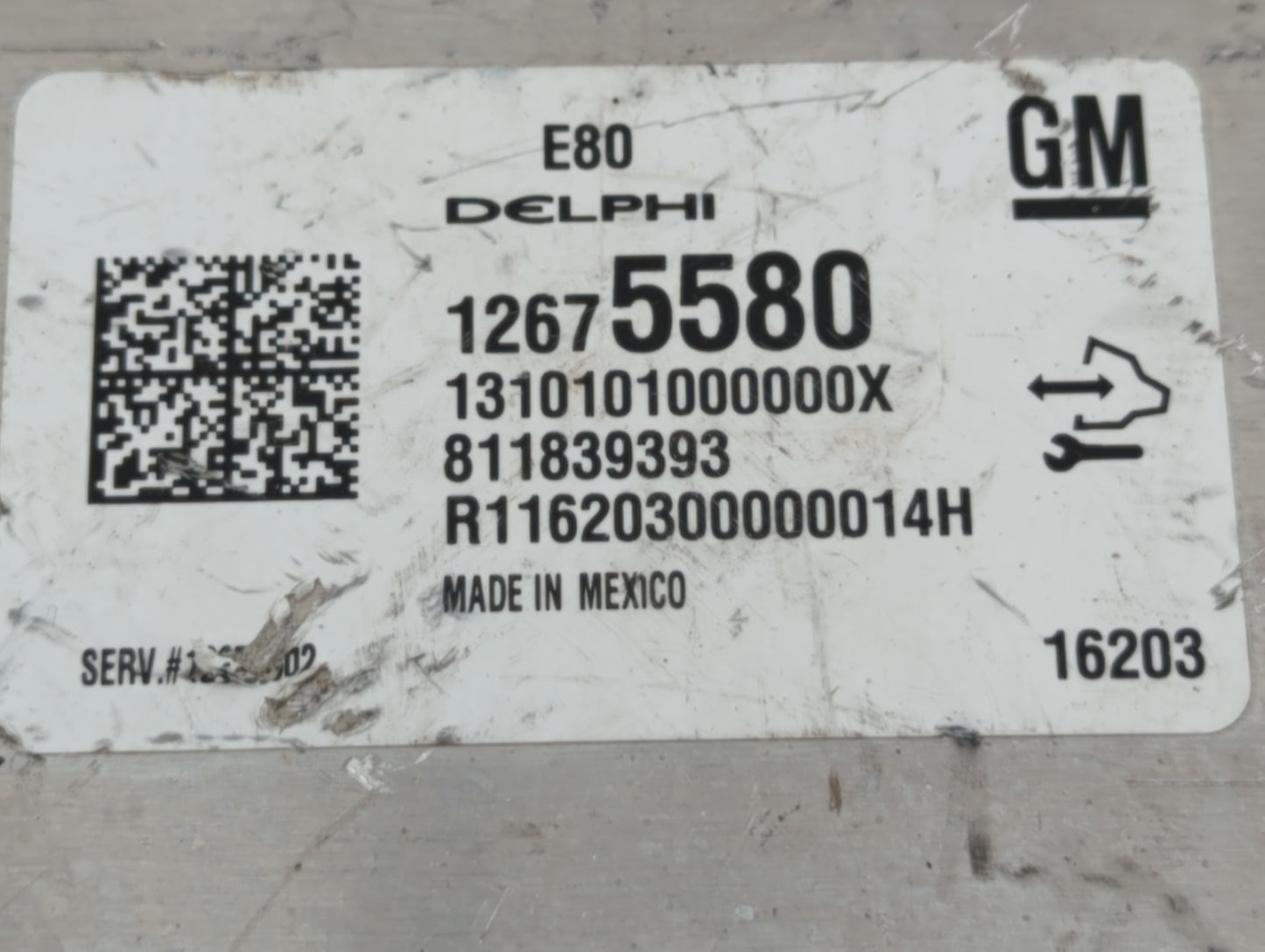 2016 Chevrolet Malibu PCM Engine Control Computer ECU ECM PCU OEM P/N:12672502 12676591, 12669511, 12607096, 12675580 Fits O