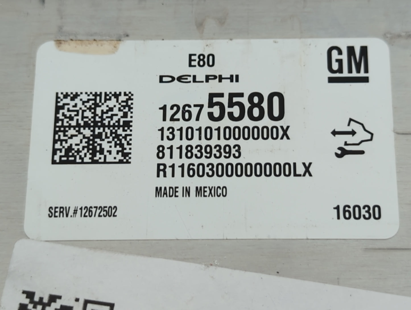 2016 Chevrolet Malibu PCM Engine Control Computer ECU ECM PCU OEM P/N:12672502 12676591, 12669511, 12607096, 12675580 Fits O