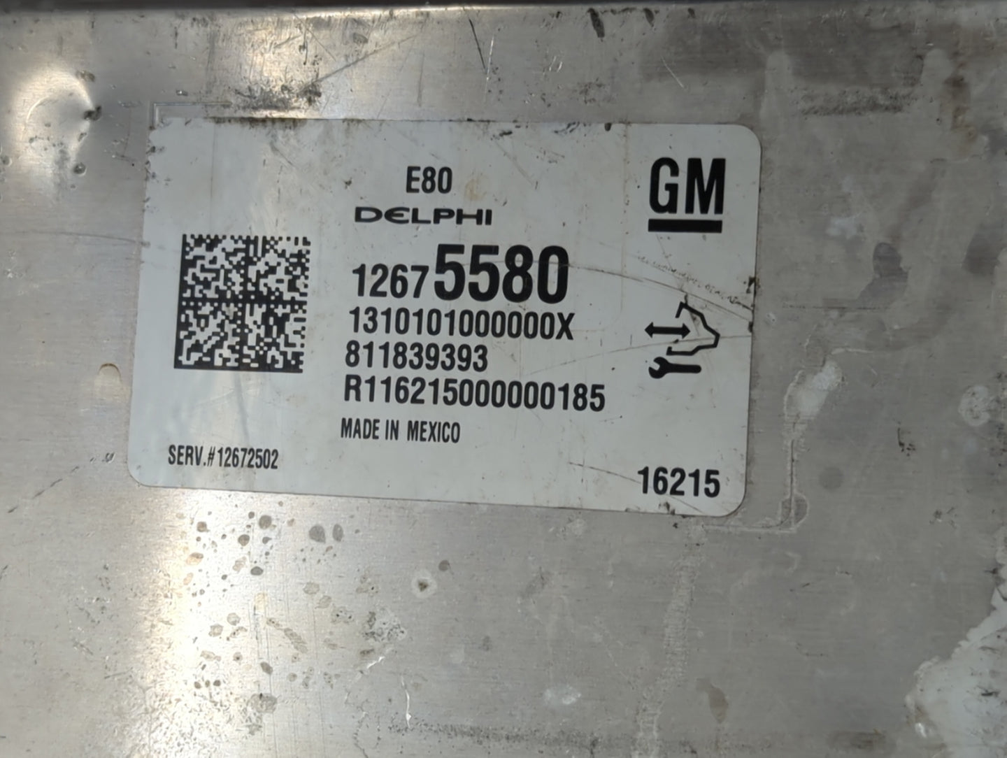 2016 Chevrolet Malibu PCM Engine Control Computer ECU ECM PCU OEM P/N:12675580 12672502, 12676591, 12669511, 12607096 Fits O
