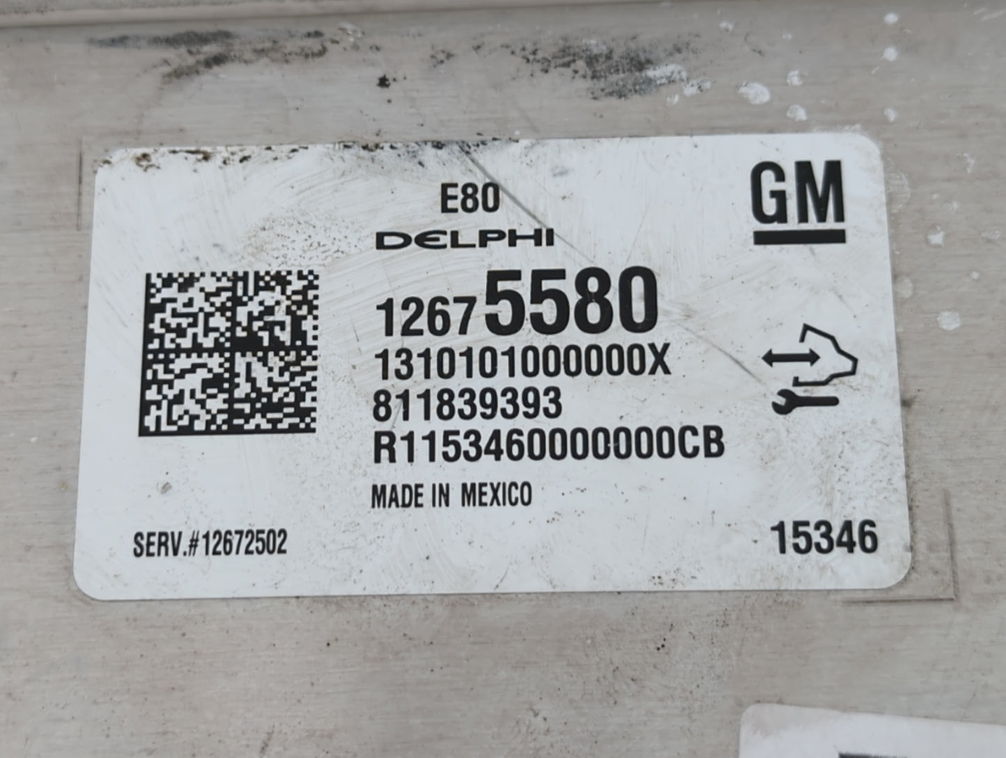 2016 Chevrolet Malibu PCM Engine Control Computer ECU ECM PCU OEM P/N:12675580 12672502, 12676591, 12669511, 12607096 Fits O