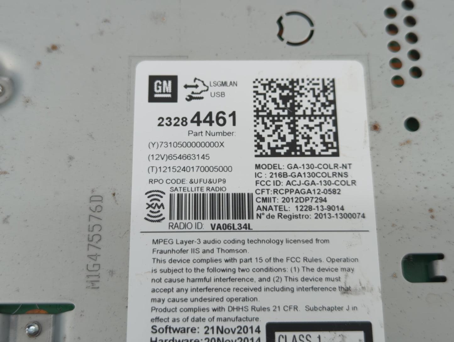 2014-2016 Chevrolet Malibu Am Fm Cd Player Radio Receiver - Oemusedautoparts1.com