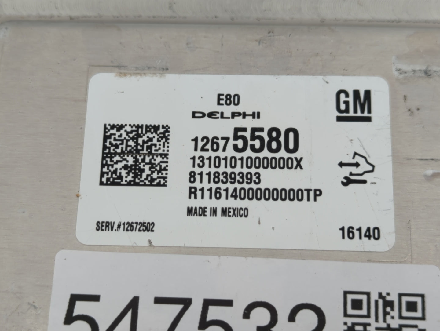 2016 Chevrolet Malibu PCM Engine Control Computer ECU ECM PCU OEM P/N:12675580 12672502 Fits OEM Used Auto Parts - Oemusedau