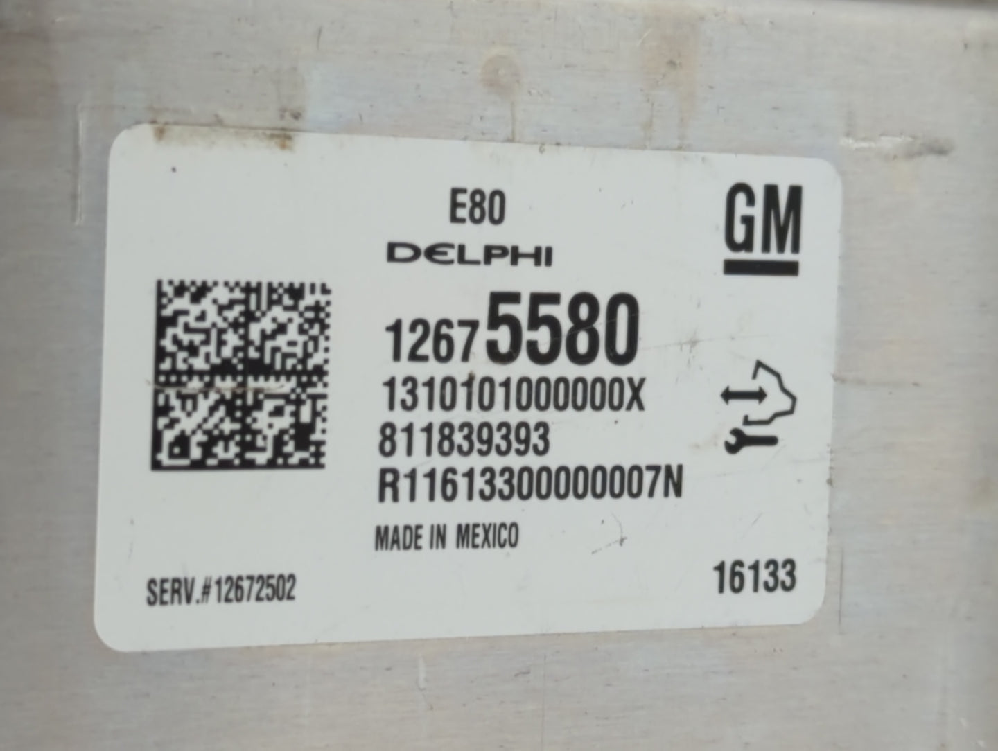 2016 Chevrolet Malibu PCM Engine Control Computer ECU ECM PCU OEM P/N:12675580 Fits OEM Used Auto Parts - Oemusedautoparts1.