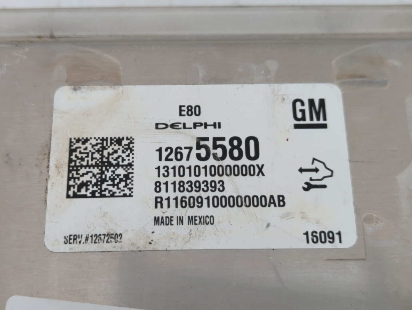 2016 Chevrolet Malibu PCM Engine Control Computer ECU ECM PCU OEM P/N:12675580 Fits OEM Used Auto Parts - Oemusedautoparts1.