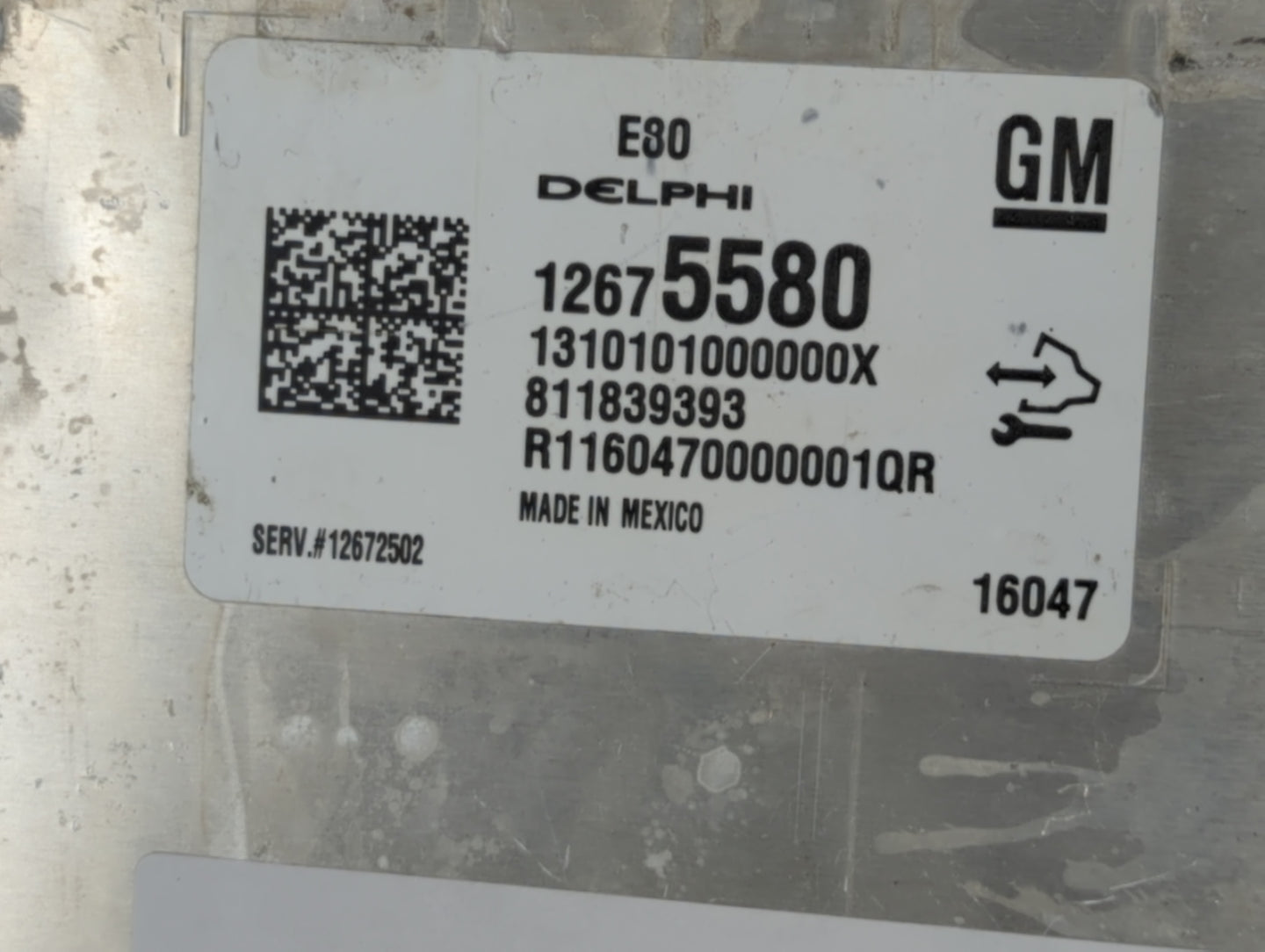 2016 Chevrolet Malibu PCM Engine Control Computer ECU ECM PCU OEM P/N:12675580 Fits OEM Used Auto Parts - Oemusedautoparts1.