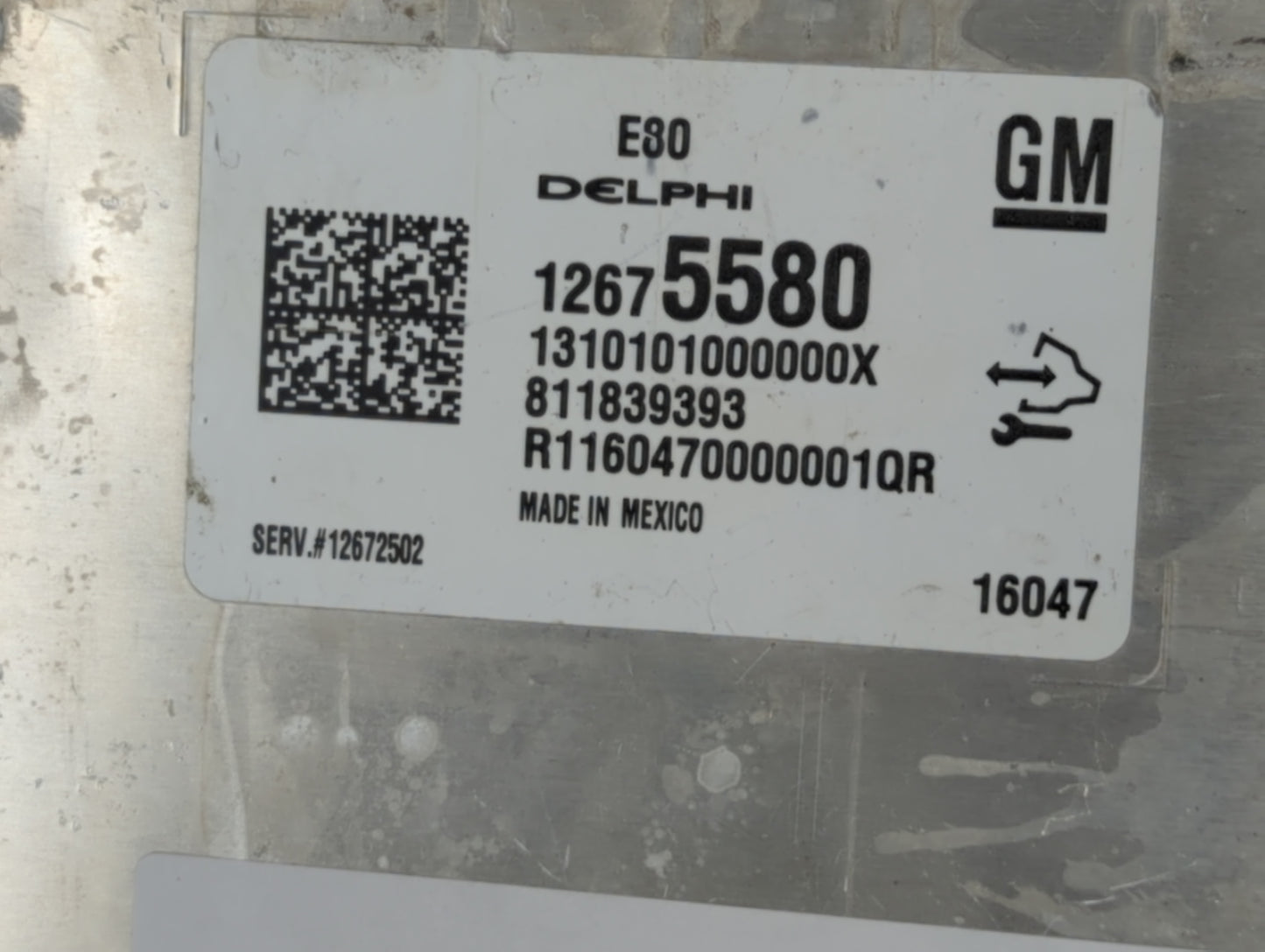 2016 Chevrolet Malibu PCM Engine Control Computer ECU ECM PCU OEM P/N:12675580 Fits OEM Used Auto Parts - Oemusedautoparts1.