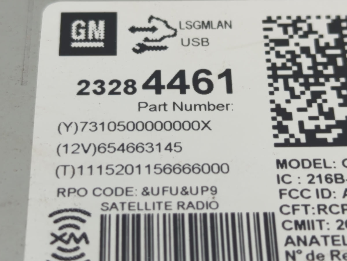 2013-2016 Chevrolet Malibu Am Fm Cd Player Radio Receiver 642215 - Oemusedautoparts1.com