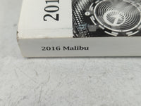 2016 Chevrolet Malibu Owners Manual Book Guide P/N:2342439 B OEM Used Auto Parts - Oemusedautoparts1.com